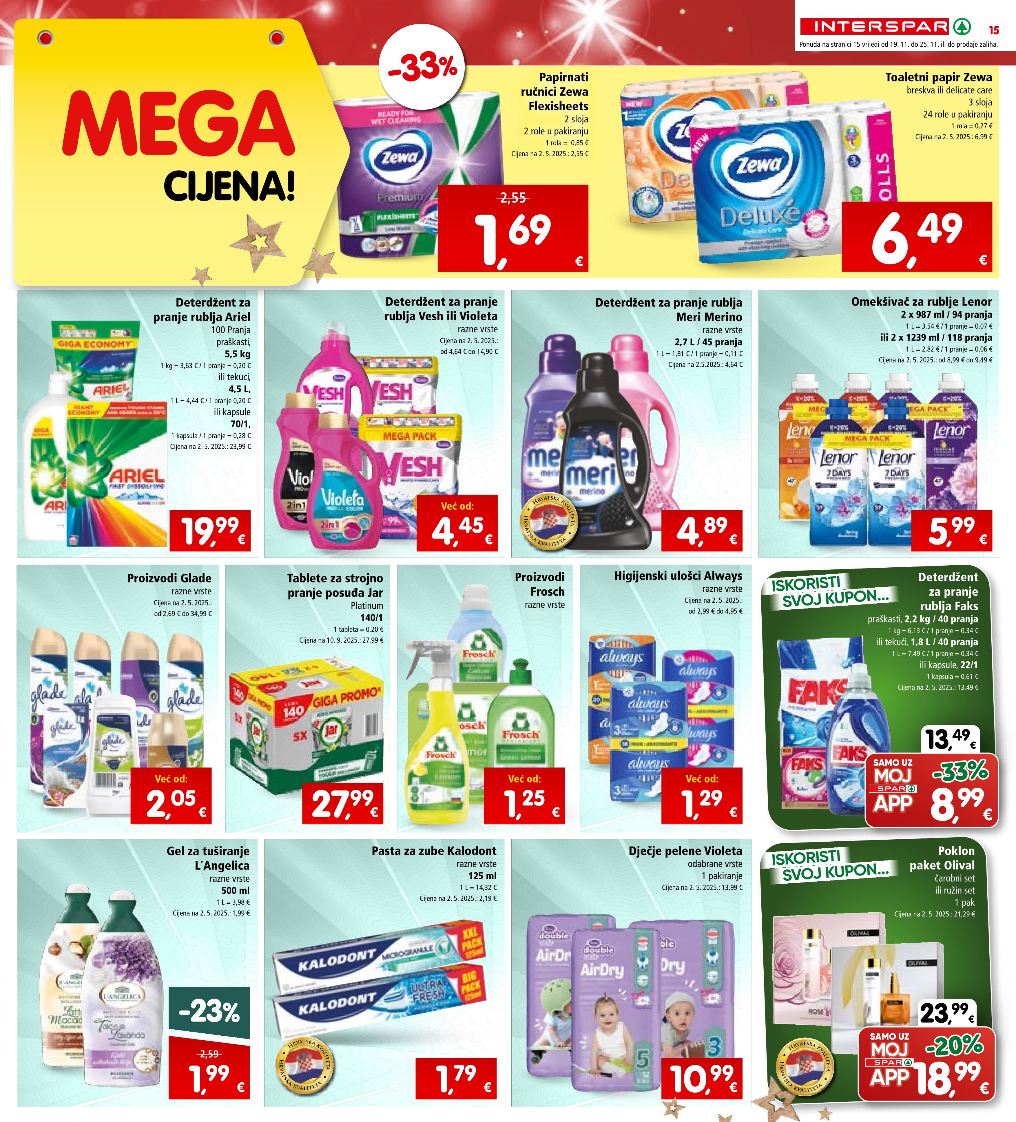 Stranica 17. Interspar kataloga - Akcije od 19.11. do 25.11.2025.