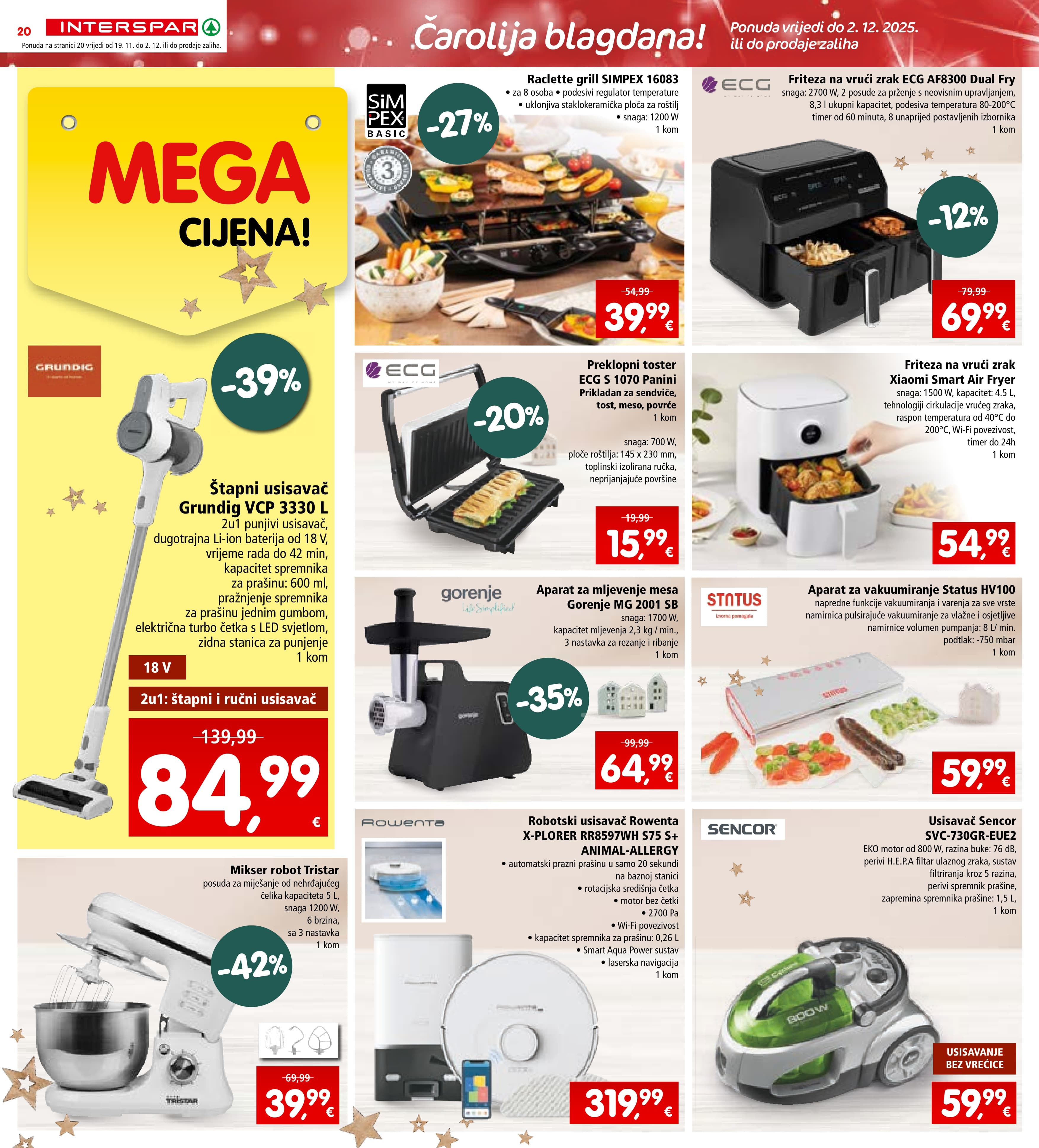 Stranica 25. Interspar kataloga - Akcije od 19.11. do 25.11.2025.