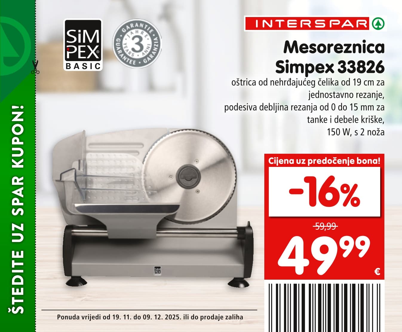 Stranica 11. Interspar kataloga - Akcije od 19.11. do 09.12.2025.