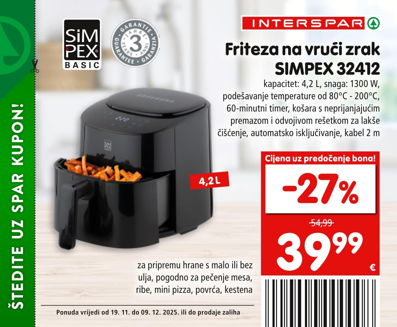 Stranica 13. Interspar kataloga - Akcije od 19.11. do 09.12.2025.