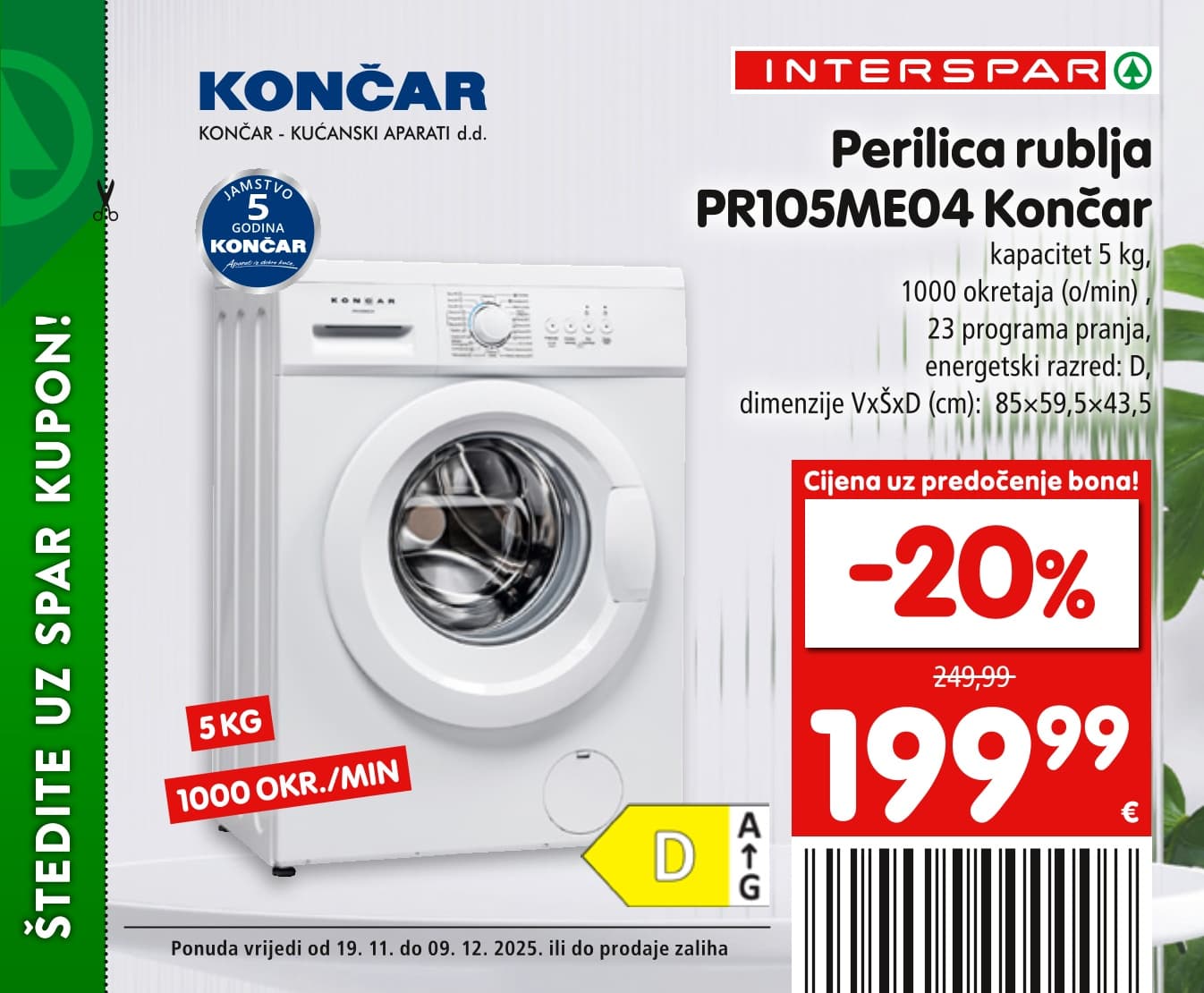 Stranica 17. Interspar kataloga - Akcije od 19.11. do 09.12.2025.