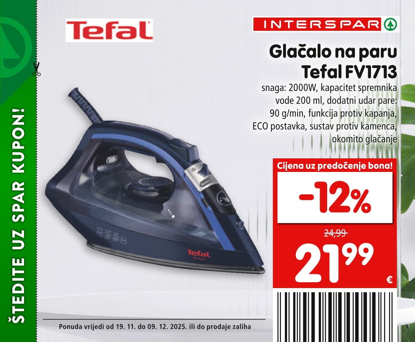 Stranica 19. Interspar kataloga - Akcije od 19.11. do 09.12.2025.