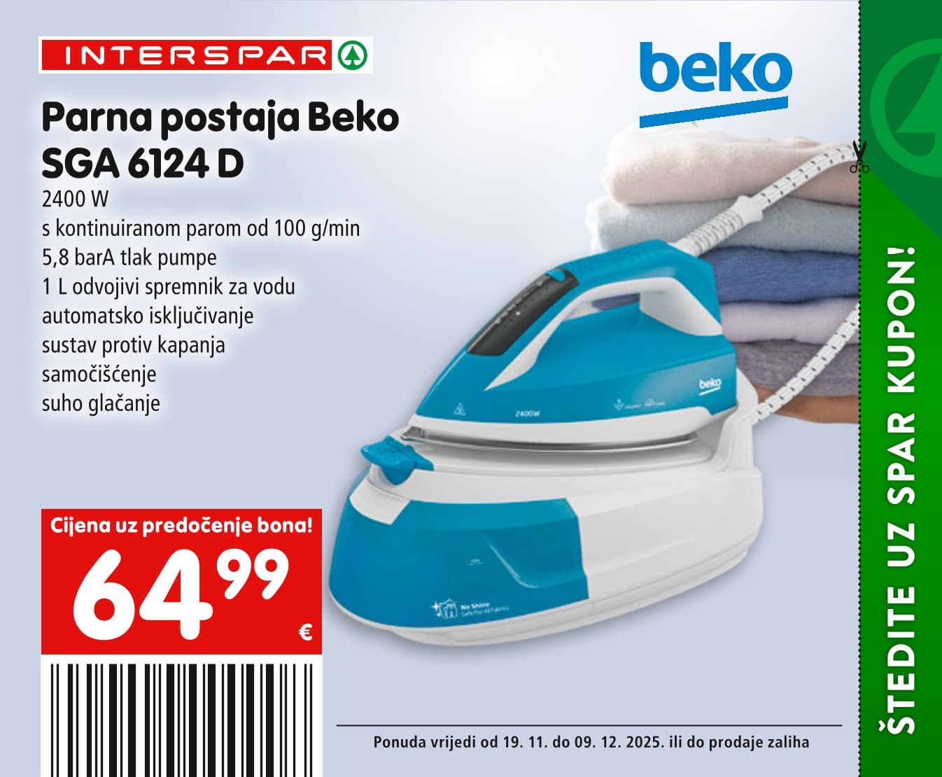 Stranica 20. Interspar kataloga - Akcije od 19.11. do 09.12.2025.