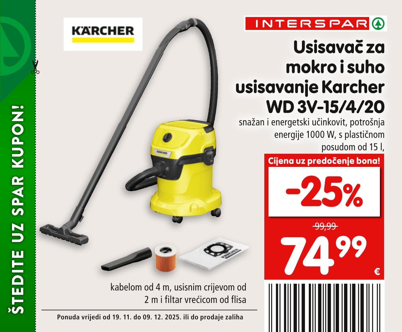 Stranica 21. Interspar kataloga - Akcije od 19.11. do 09.12.2025.