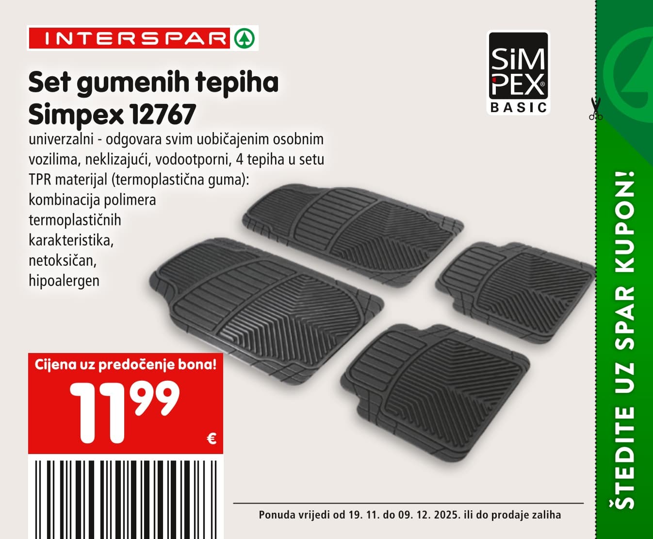 Stranica 24. Interspar kataloga - Akcije od 19.11. do 09.12.2025.