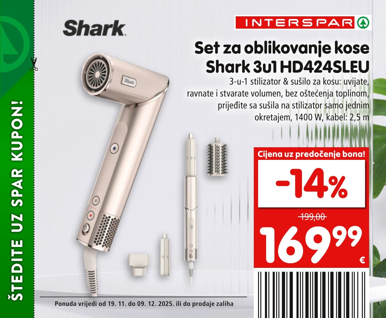 Stranica 3. Interspar kataloga - Akcije od 19.11. do 09.12.2025.