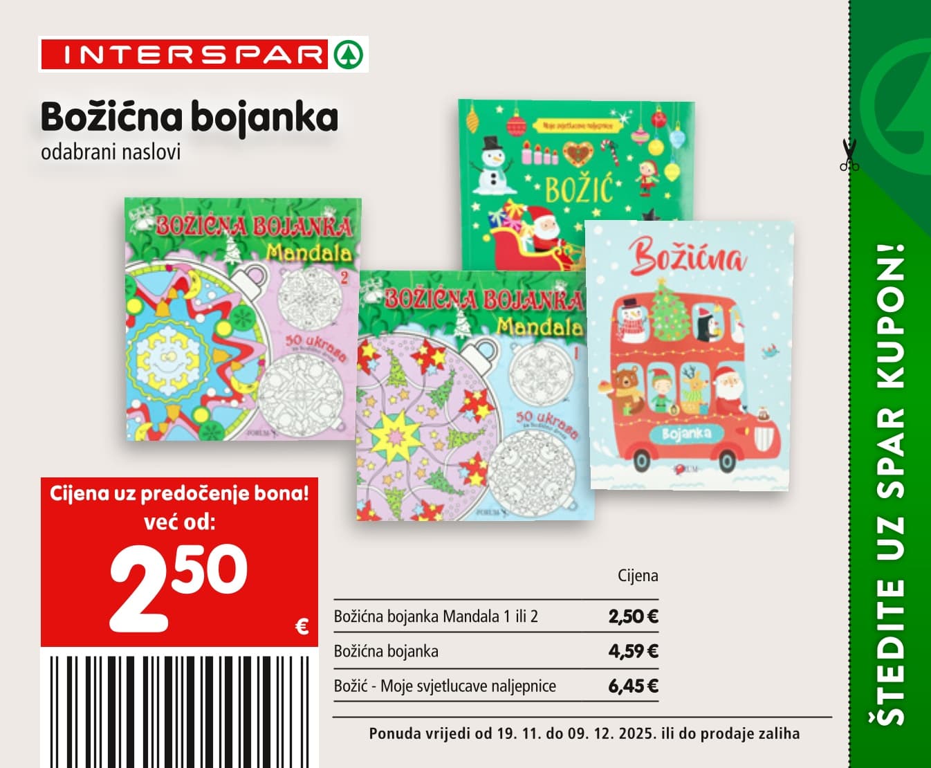 Stranica 30. Interspar kataloga - Akcije od 19.11. do 09.12.2025.