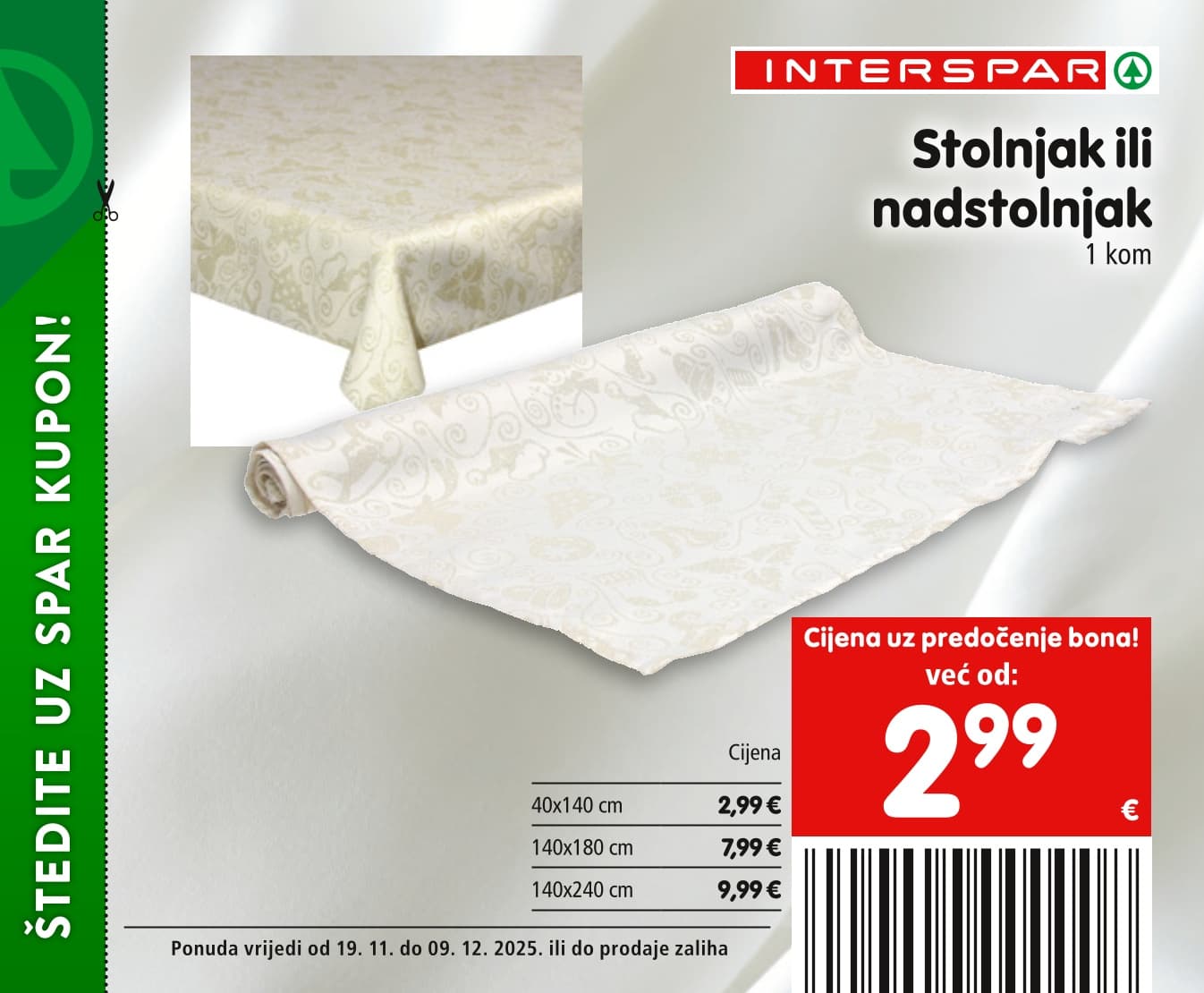 Stranica 39. Interspar kataloga - Akcije od 19.11. do 09.12.2025.