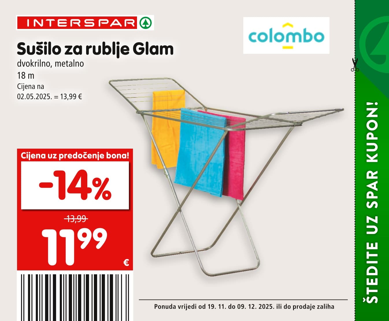 Stranica 62. Interspar kataloga - Akcije od 19.11. do 09.12.2025.