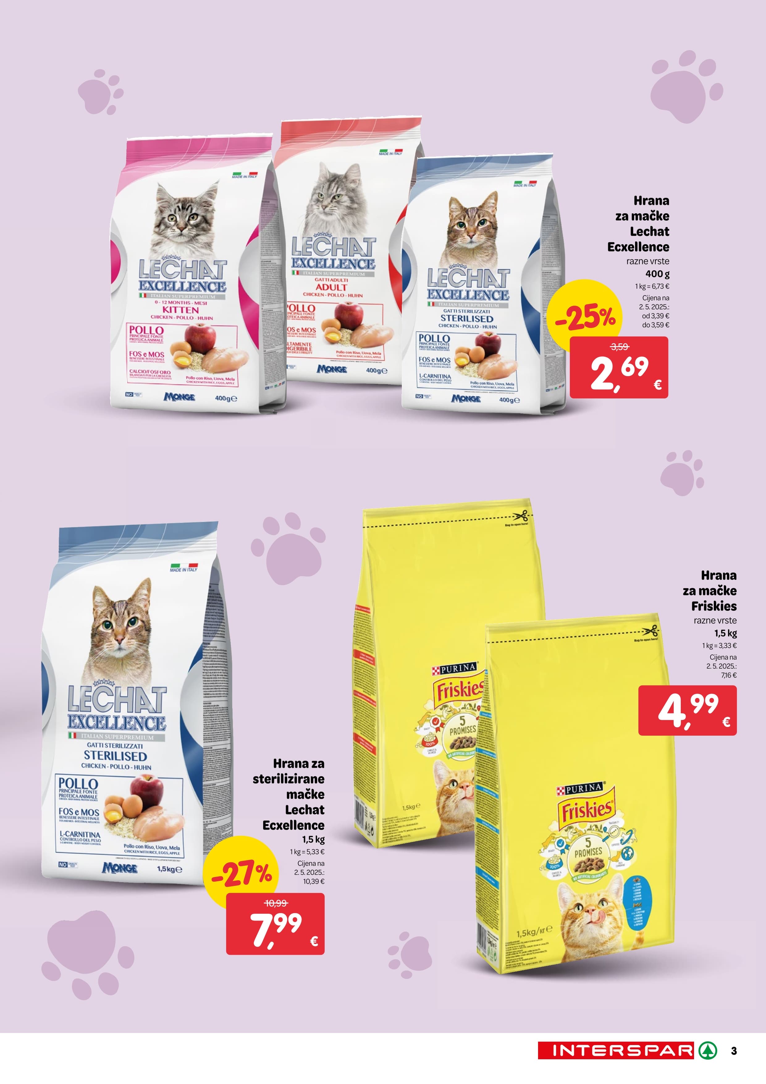 Stranica 3. Interspar kataloga - Akcije od 19.11. do 02.12.2025.