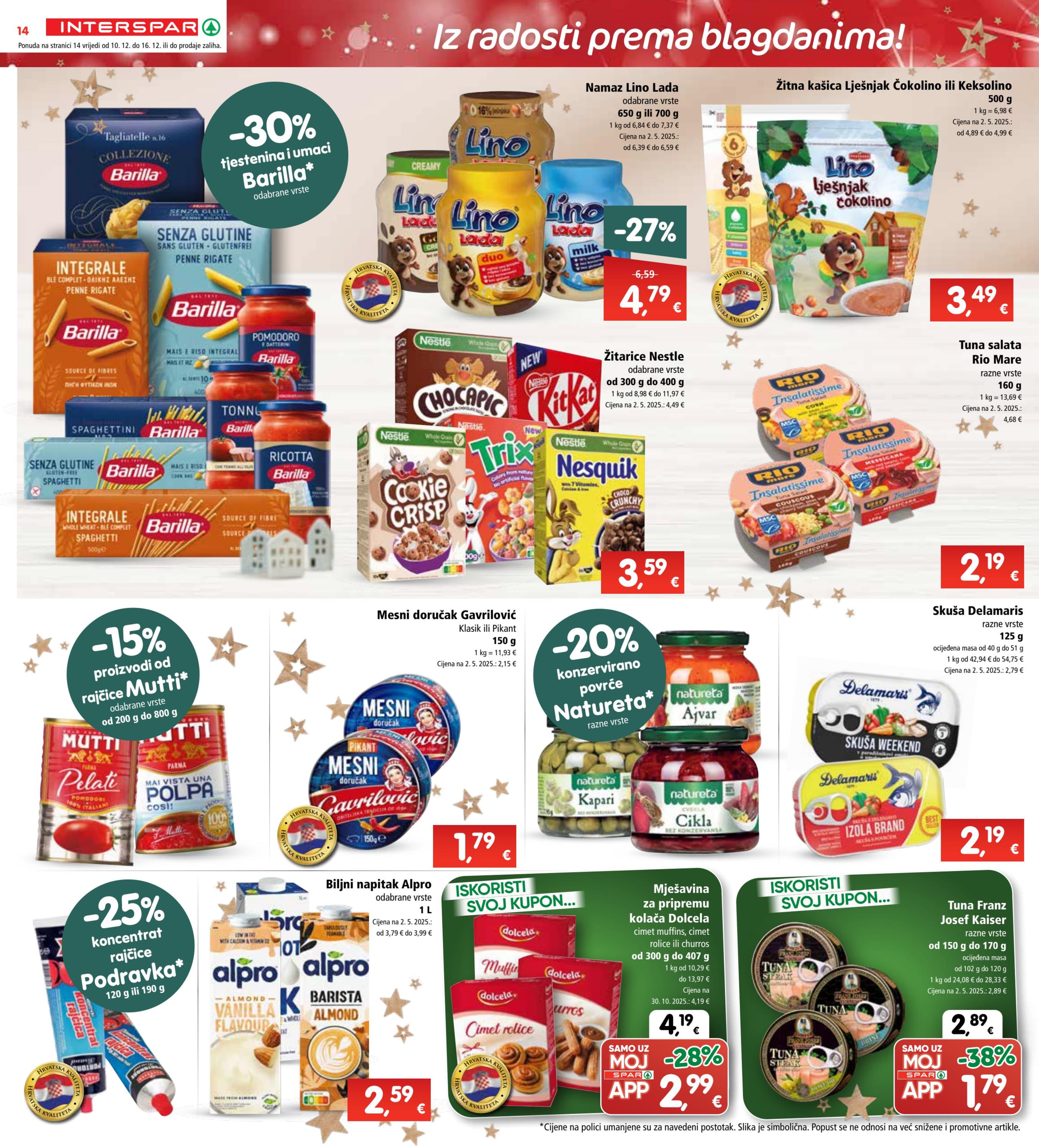 Stranica 14. Interspar kataloga - Akcije od 10.12. do 16.12.2025.