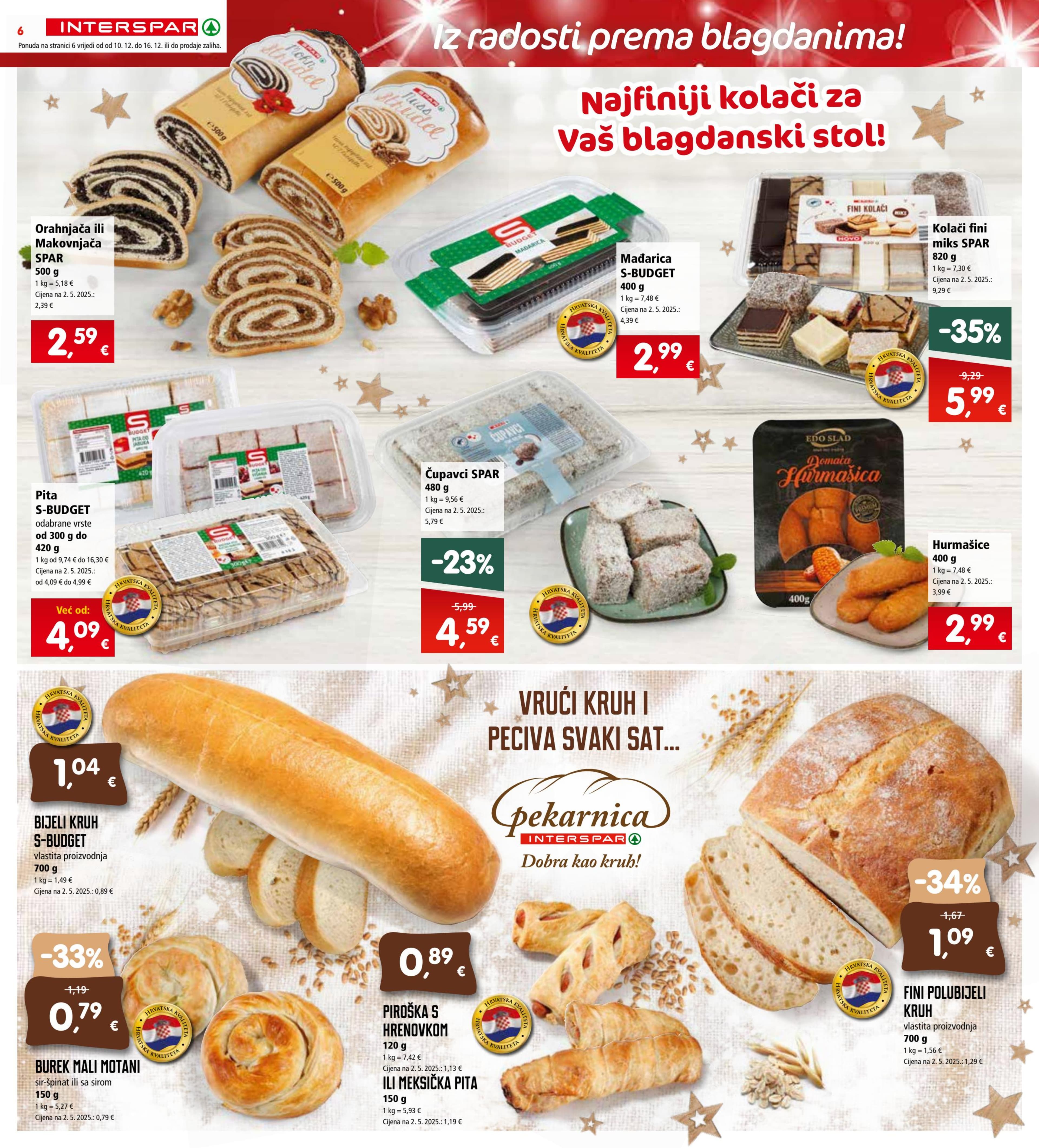 Stranica 6. Interspar kataloga - Akcije od 10.12. do 16.12.2025.