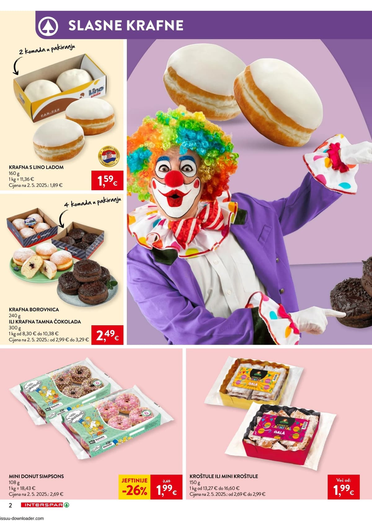Stranica 2. Interspar kataloga - Fašnik i Valentinovo 2026. od 14.02.2026.