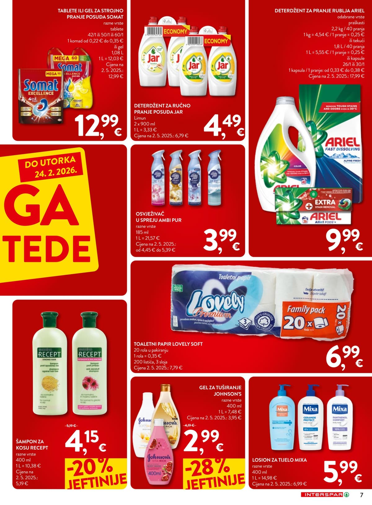 Stranica 7. Interspar kataloga - Akcije Za Dom i Domaćinstvo od 14.02.2026.