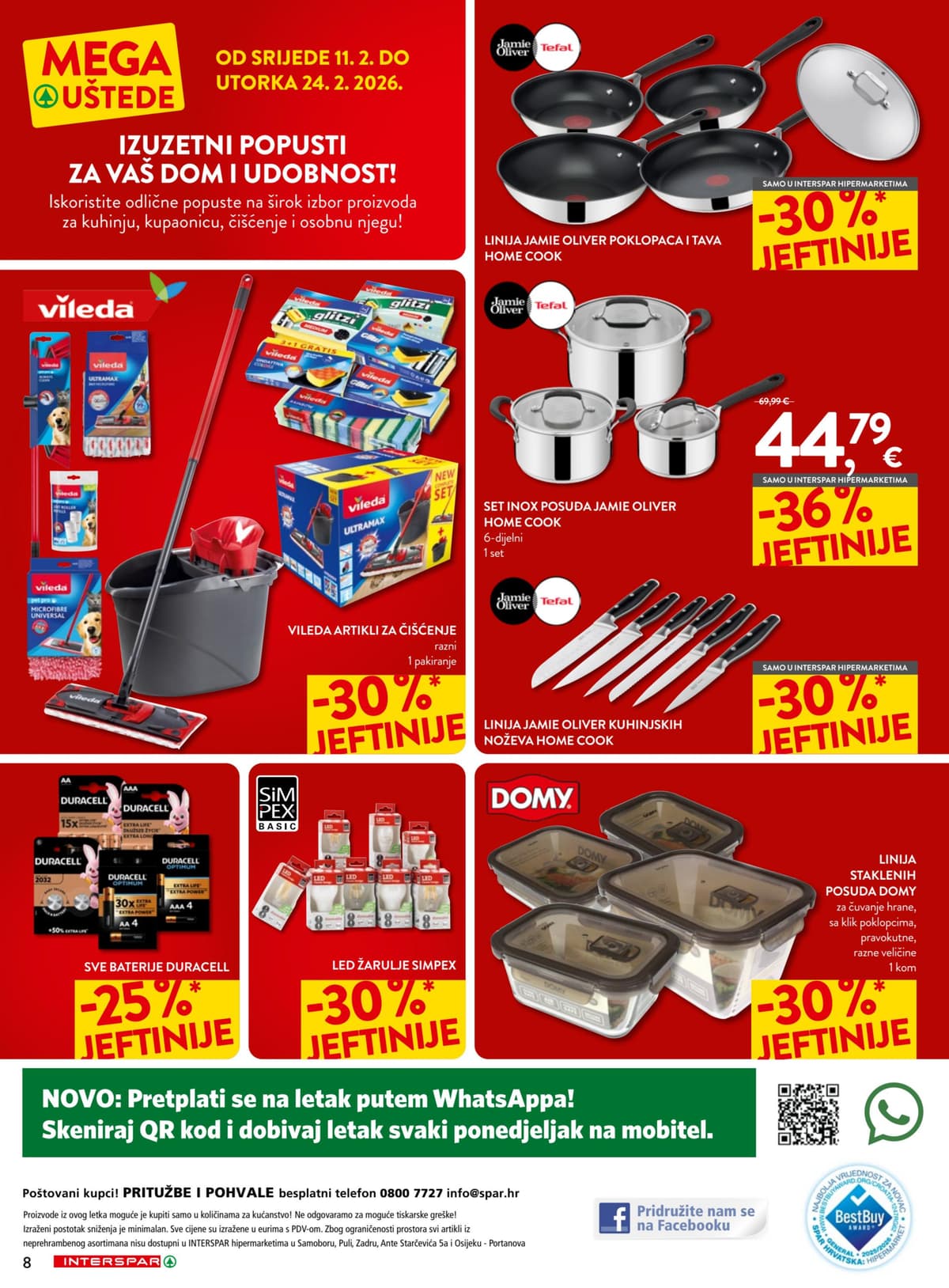 Stranica 8. Interspar kataloga - Akcije Za Dom i Domaćinstvo od 14.02.2026.