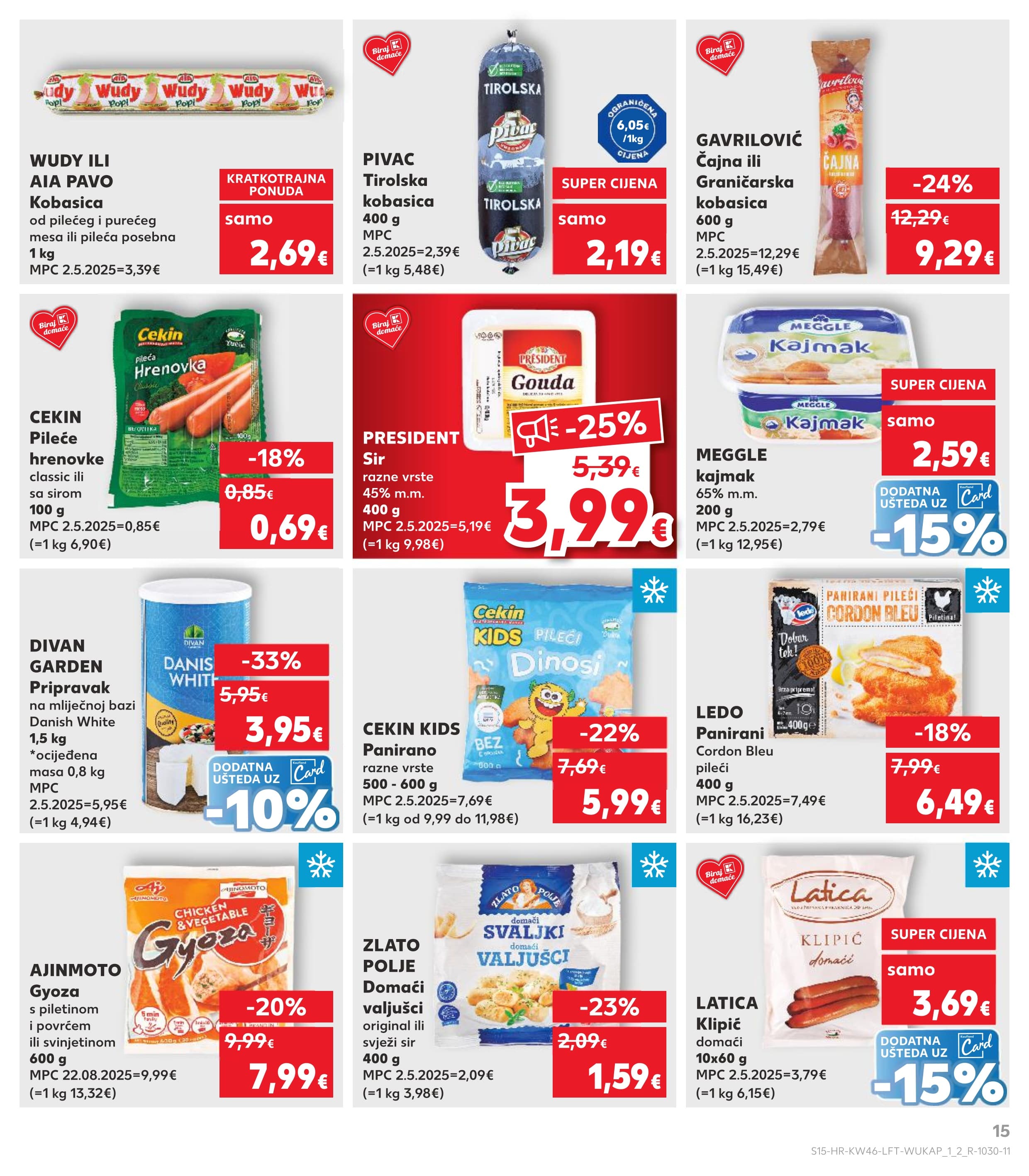 Stranica 15. Kaufland kataloga - Akcije od 12.11. do 17.11.2025.