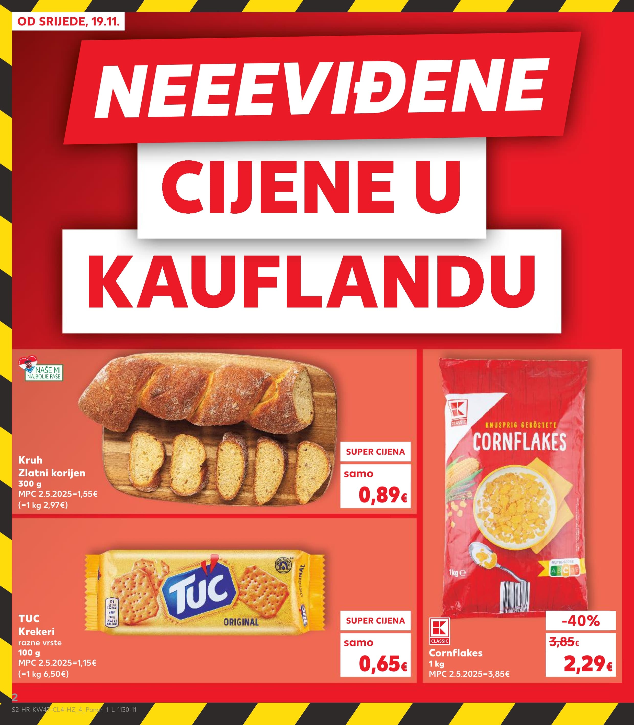 Stranica 2. Kaufland kataloga - Akcije od 19.11. do 25.11.2025.
