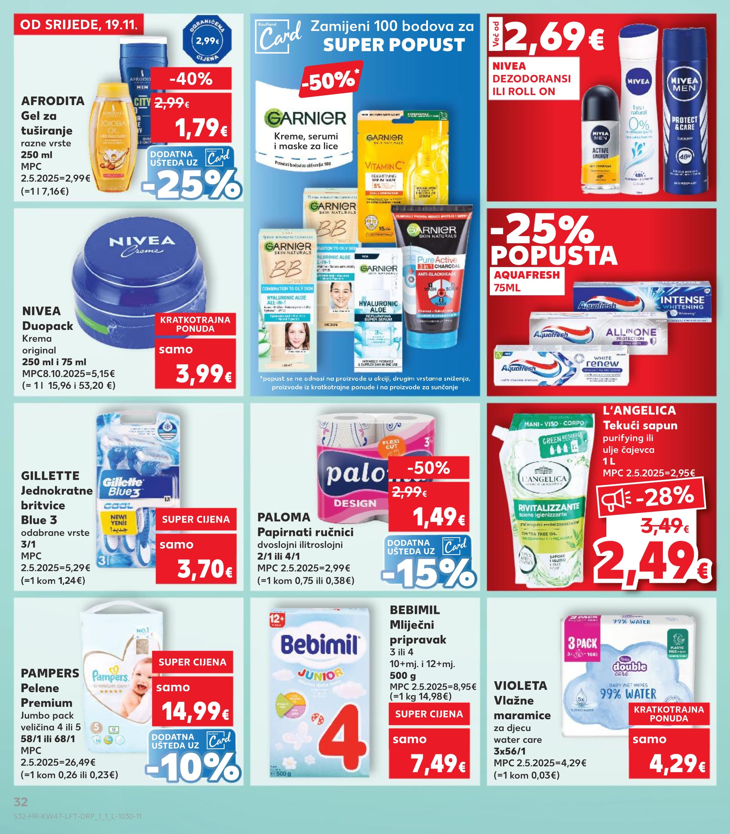 Stranica 32. Kaufland kataloga - Akcije od 19.11. do 25.11.2025.