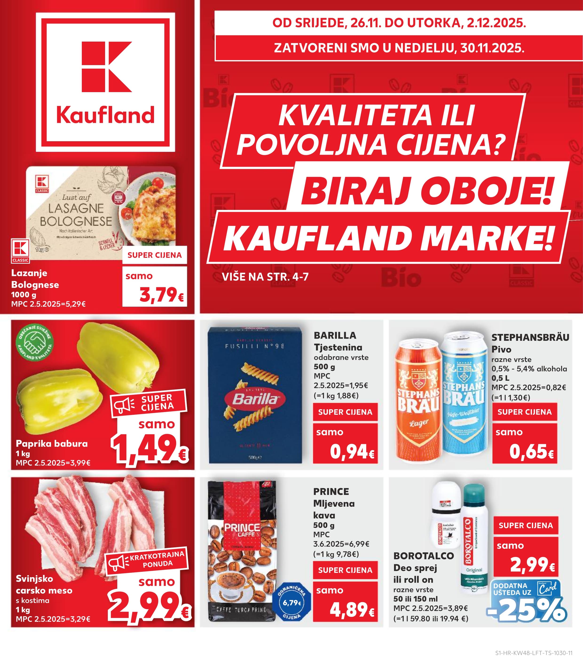 Stranica 1. Kaufland kataloga - od 26.11. do 02.12.2025.
