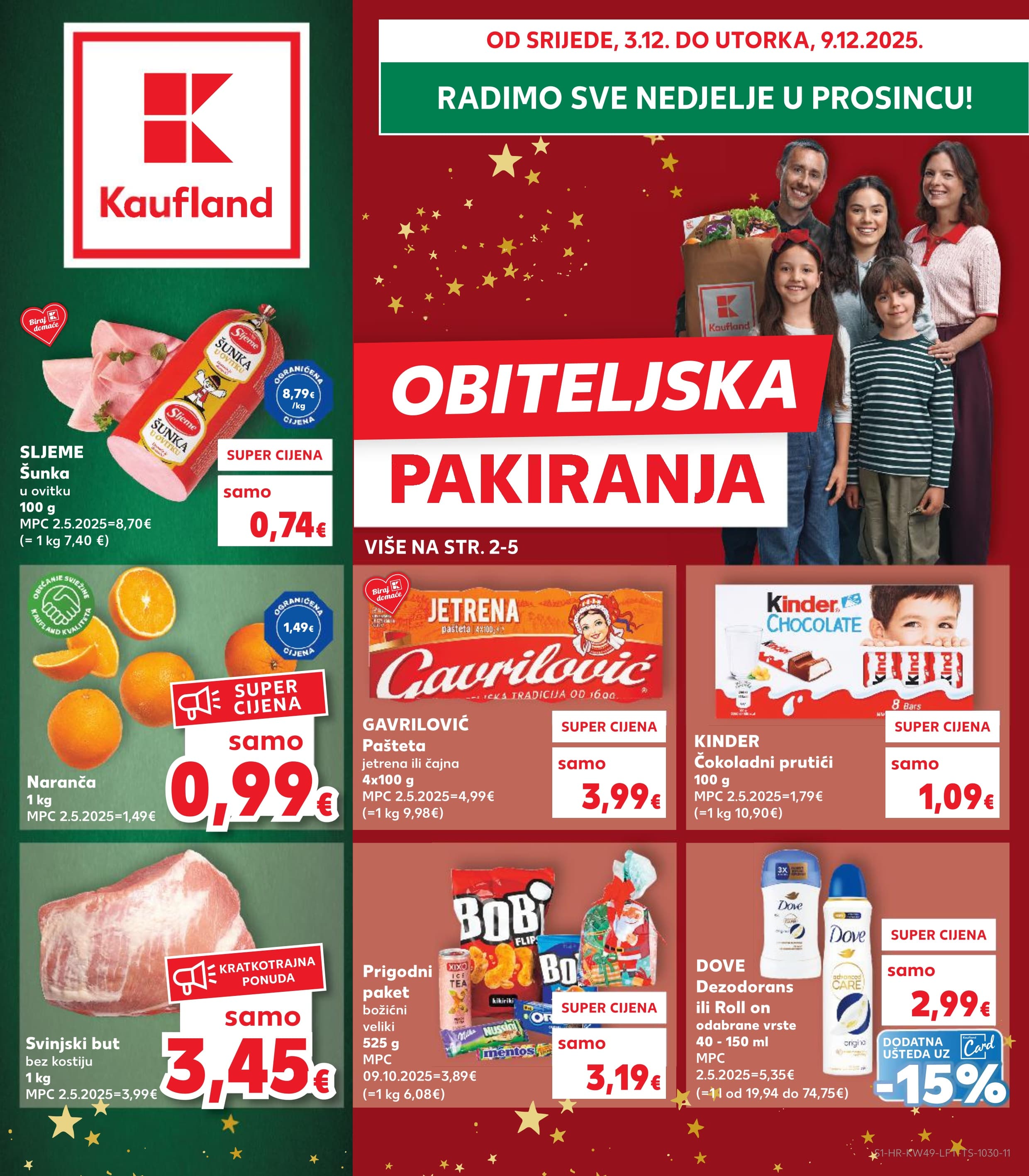 Stranica 1. Kaufland kataloga - od 03.12. do 09.12.2025.