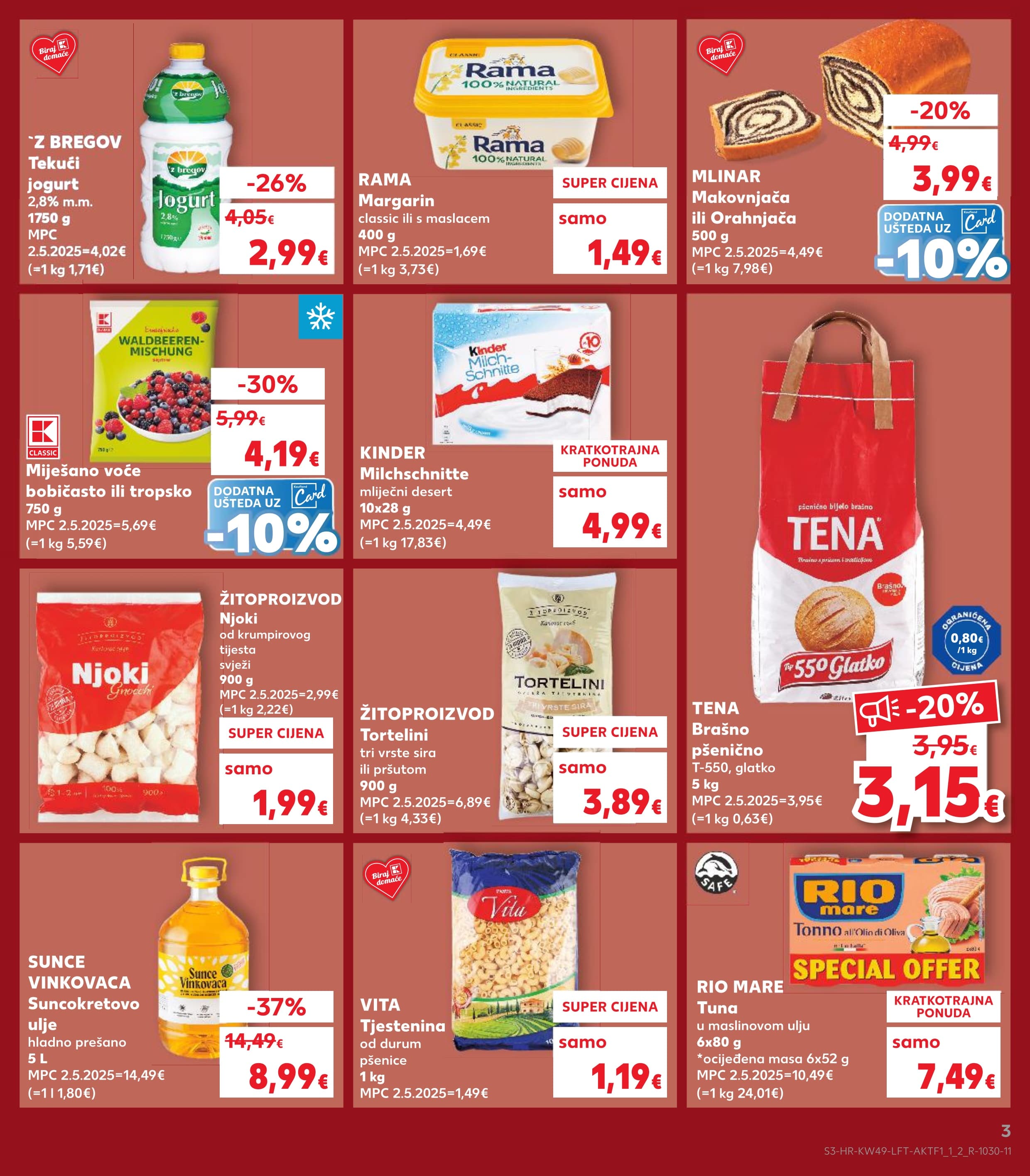 Stranica 3. Kaufland kataloga - od 03.12. do 09.12.2025.