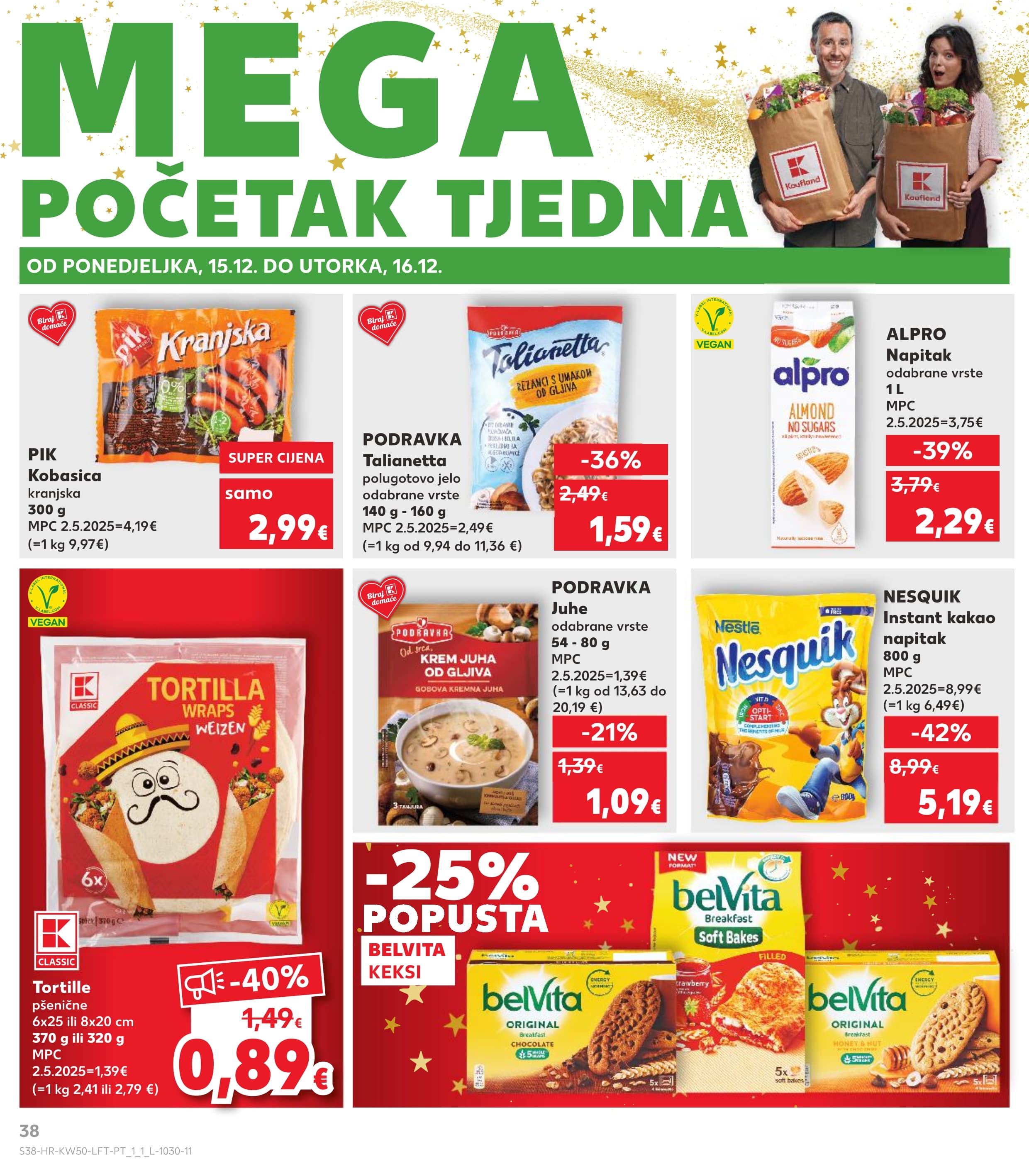 Stranica 38. Kaufland kataloga - Akcije od 10.12. do 16.12.2025.