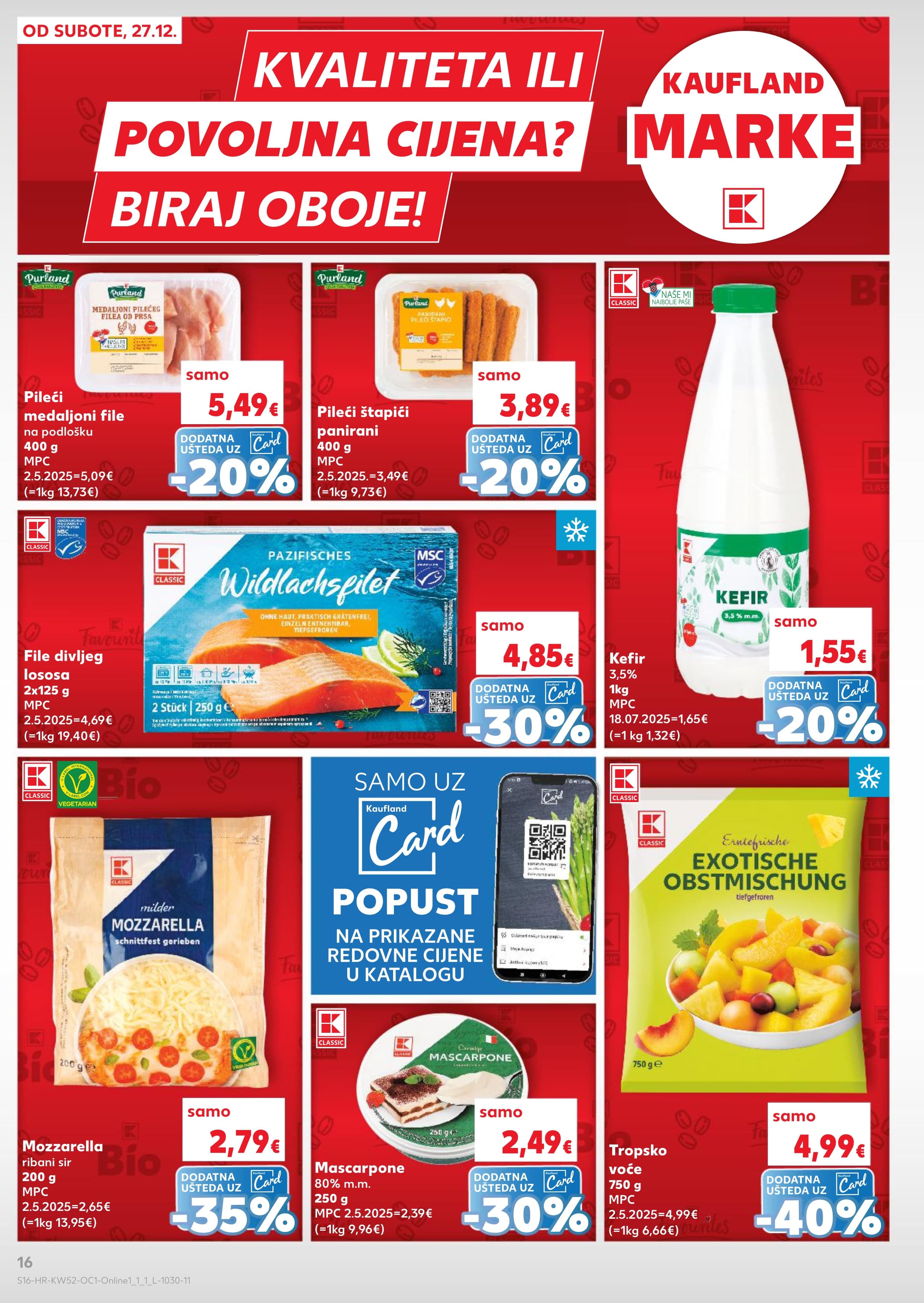Stranica 16. Kaufland kataloga - Akcije od 27.12. do 31.12.2025.