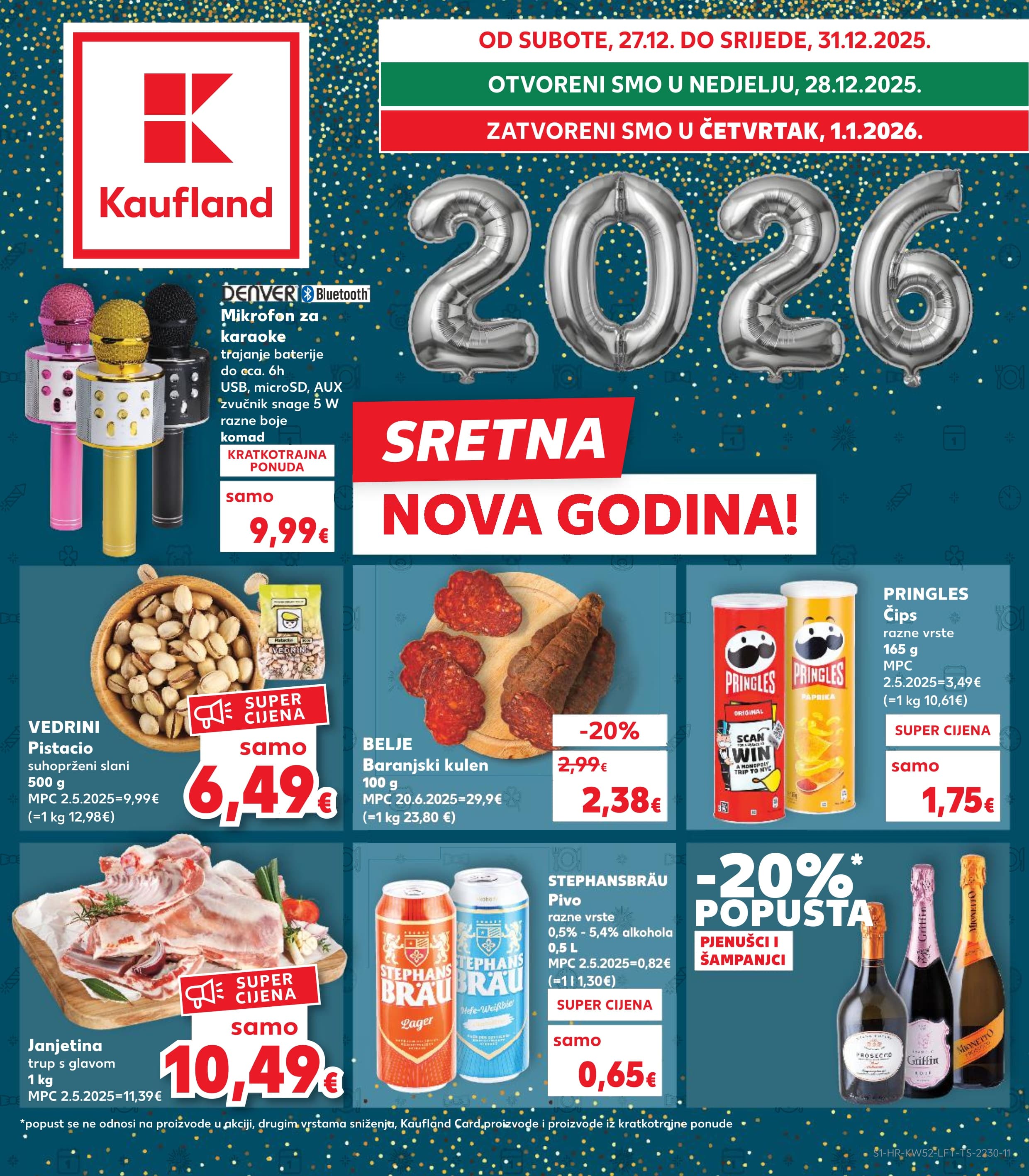 Stranica 1. Kaufland kataloga - Akcije od 27.12. do 31.12.2025.