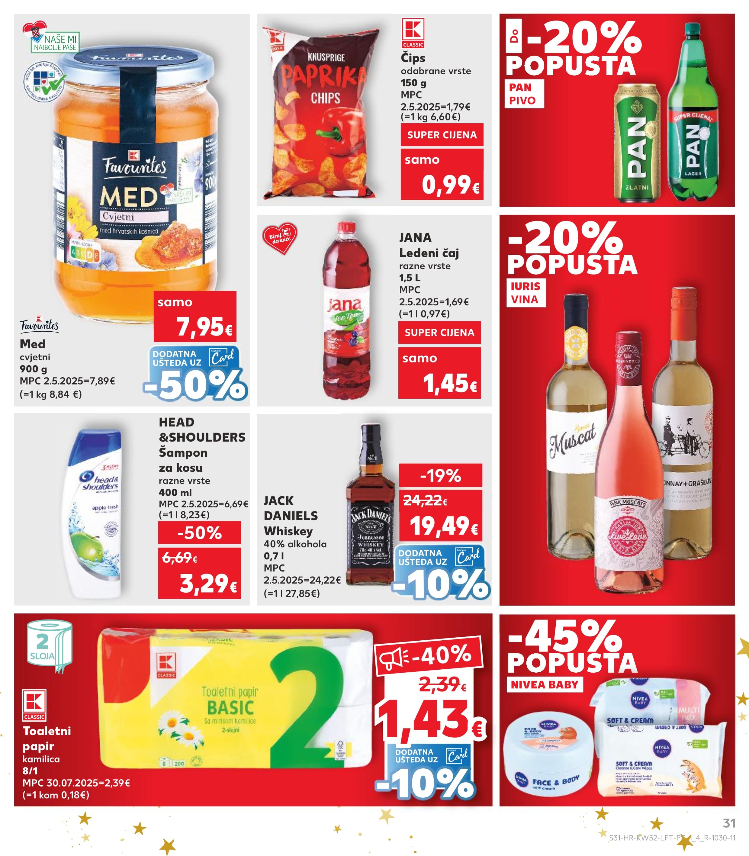 Stranica 31. Kaufland kataloga - Akcije od 27.12. do 31.12.2025.