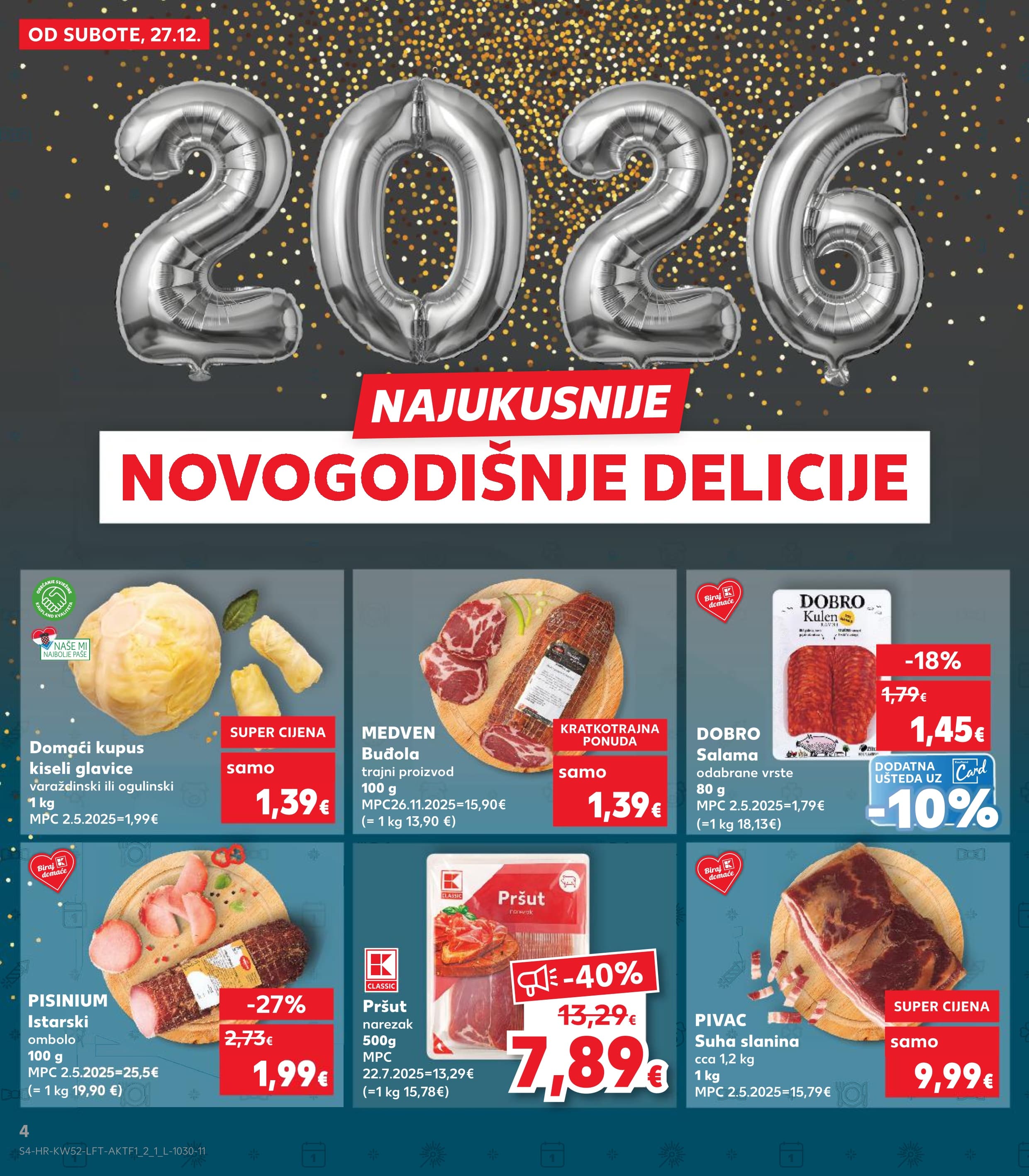 Stranica 4. Kaufland kataloga - Akcije od 27.12. do 31.12.2025.