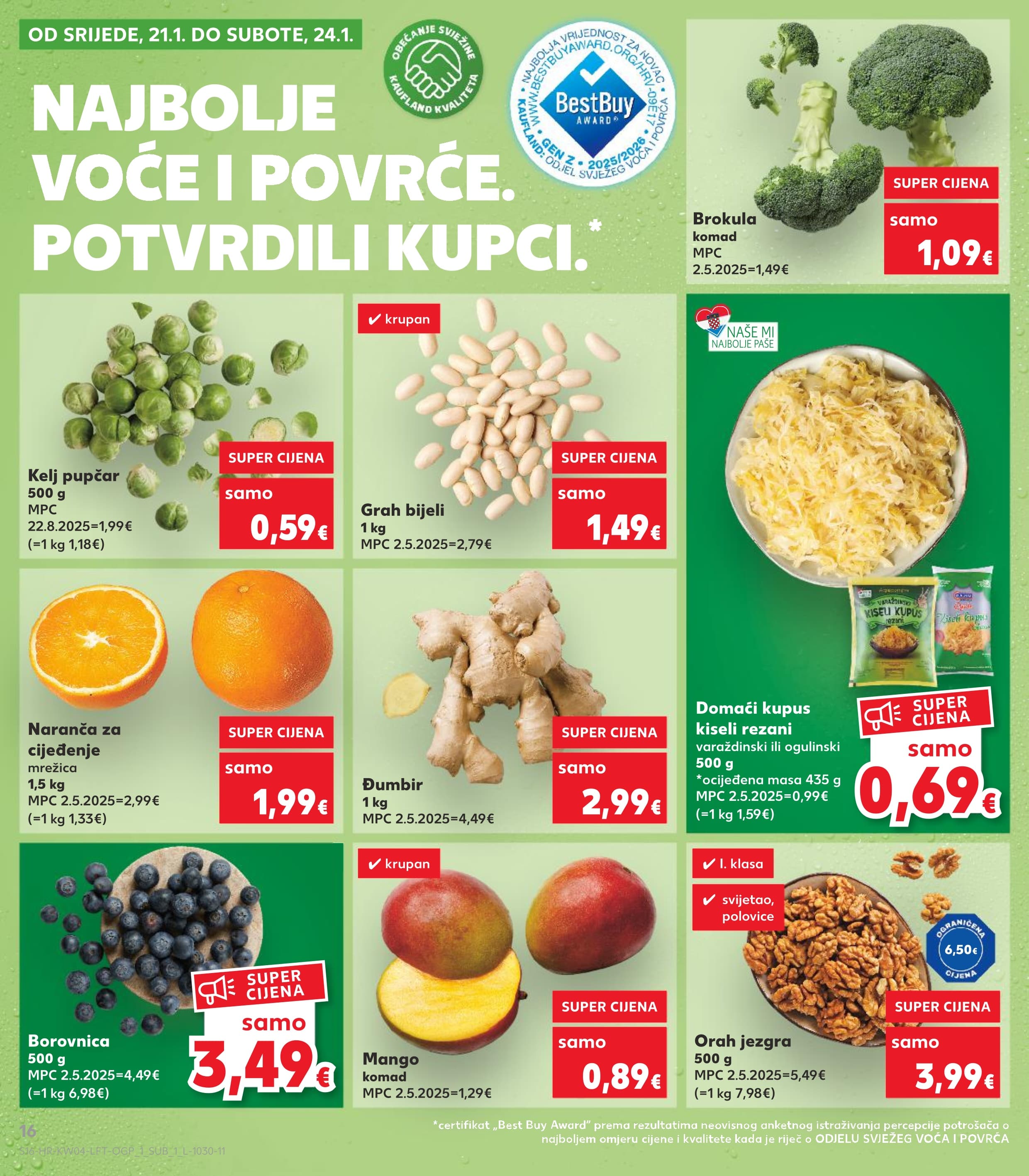 Stranica 16. Kaufland kataloga - Prehrana akcija