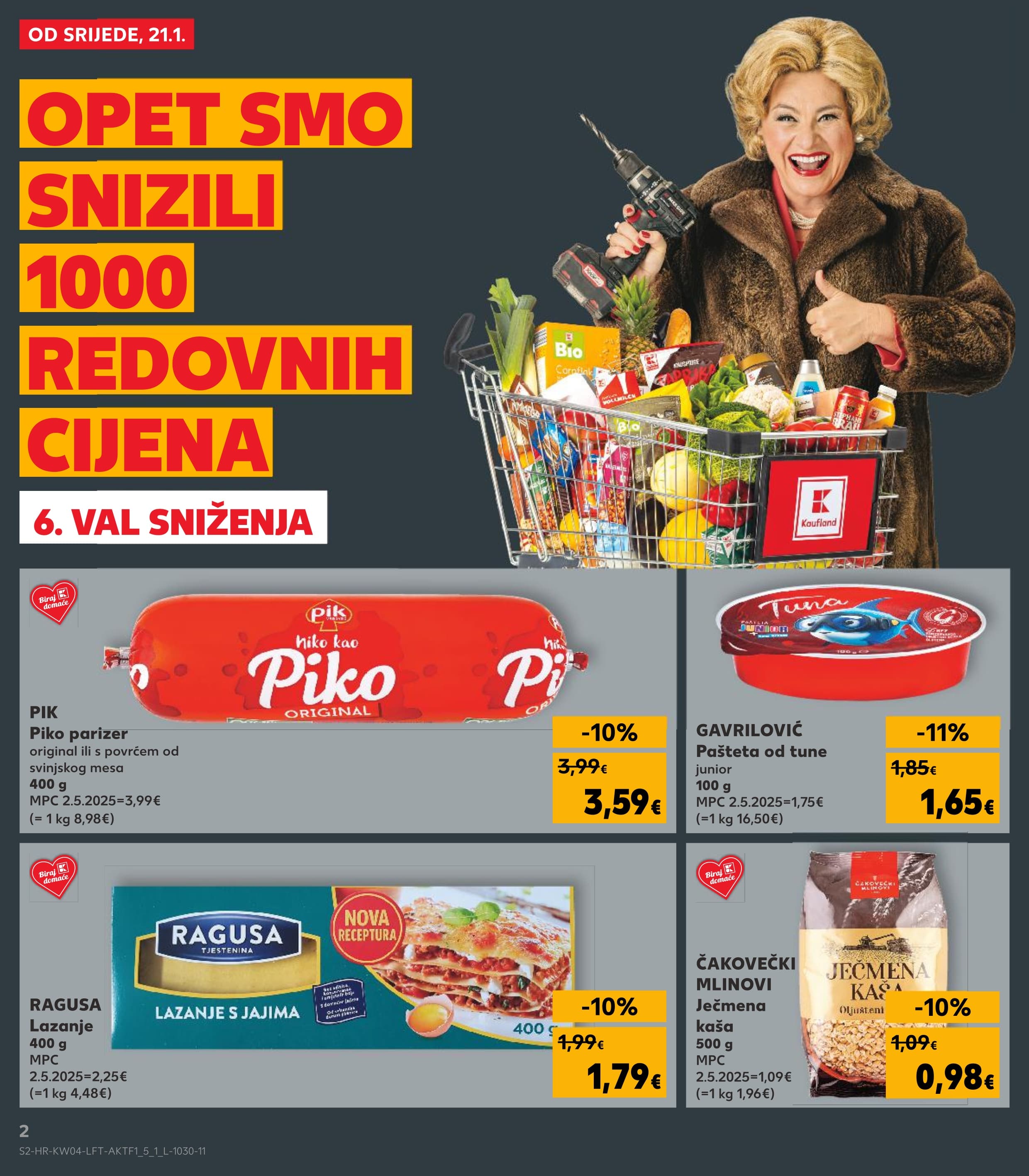 Stranica 2. Kaufland kataloga - Prehrana akcija