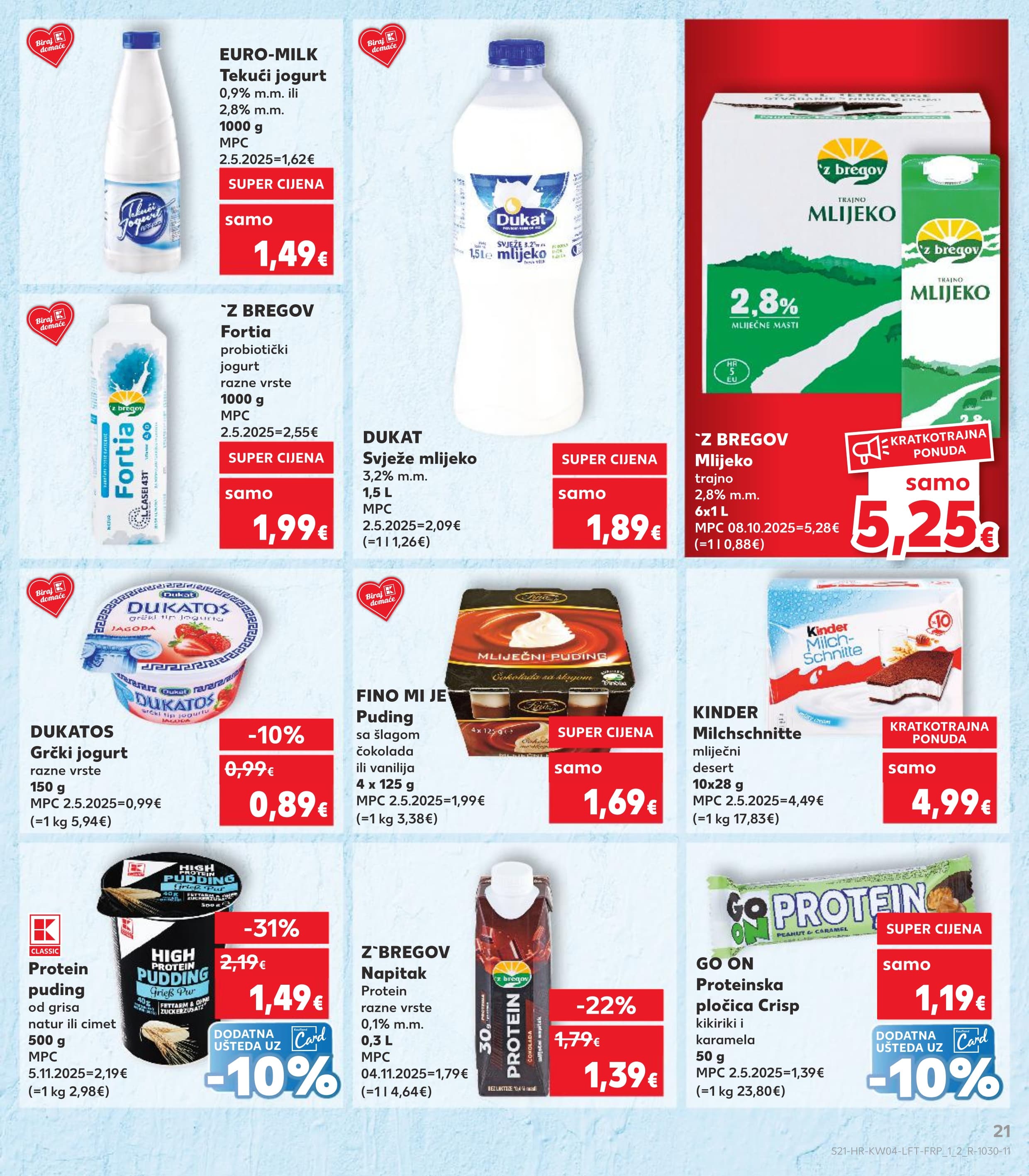 Stranica 21. Kaufland kataloga - Prehrana akcija