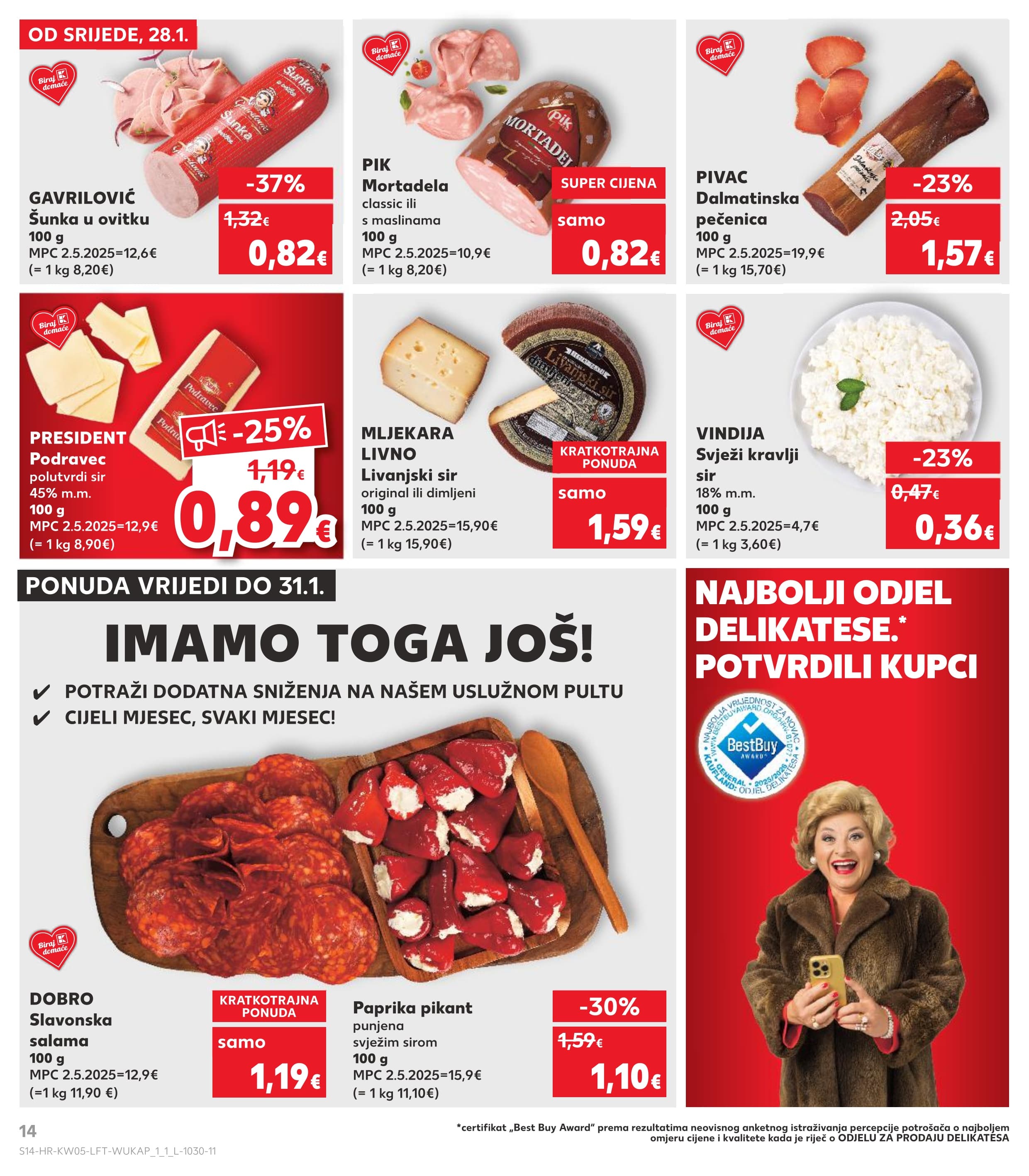 Stranica 14. Kaufland kataloga - Tjedna Akcija Prehrana