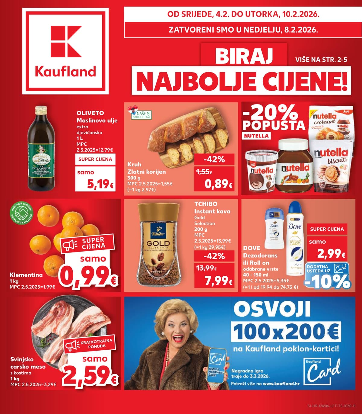 Stranica 1. Kaufland kataloga - Tjedna Akcija Prehrana od 14.02.2026.