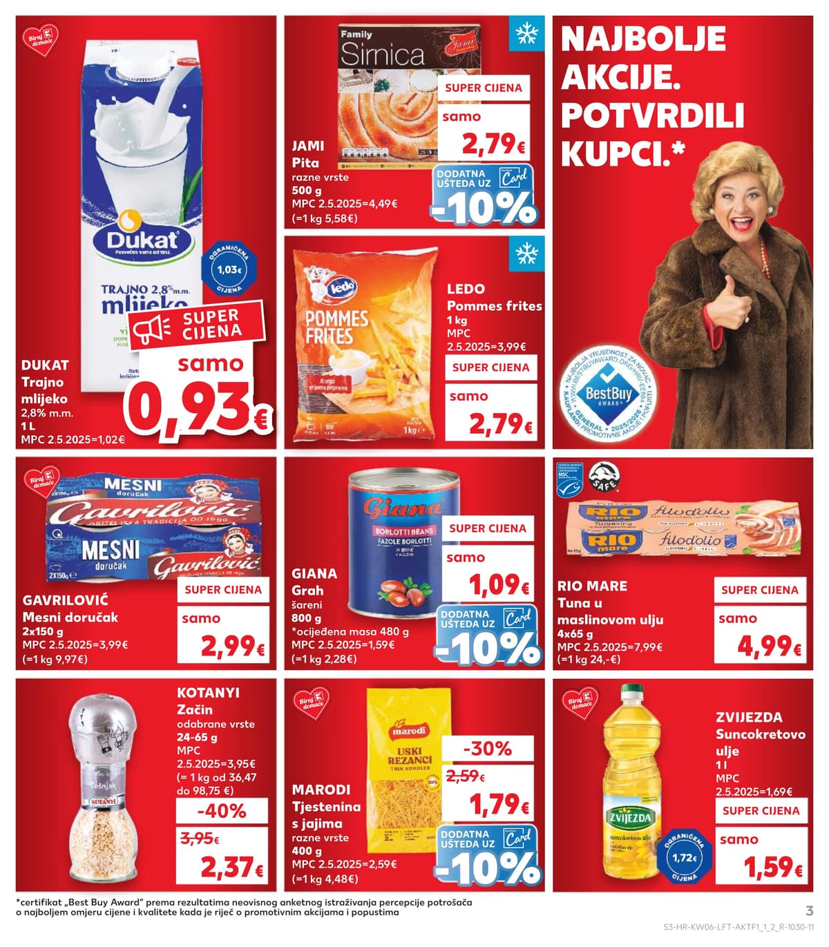 Stranica 3. Kaufland kataloga - Tjedna Akcija Prehrana od 14.02.2026.