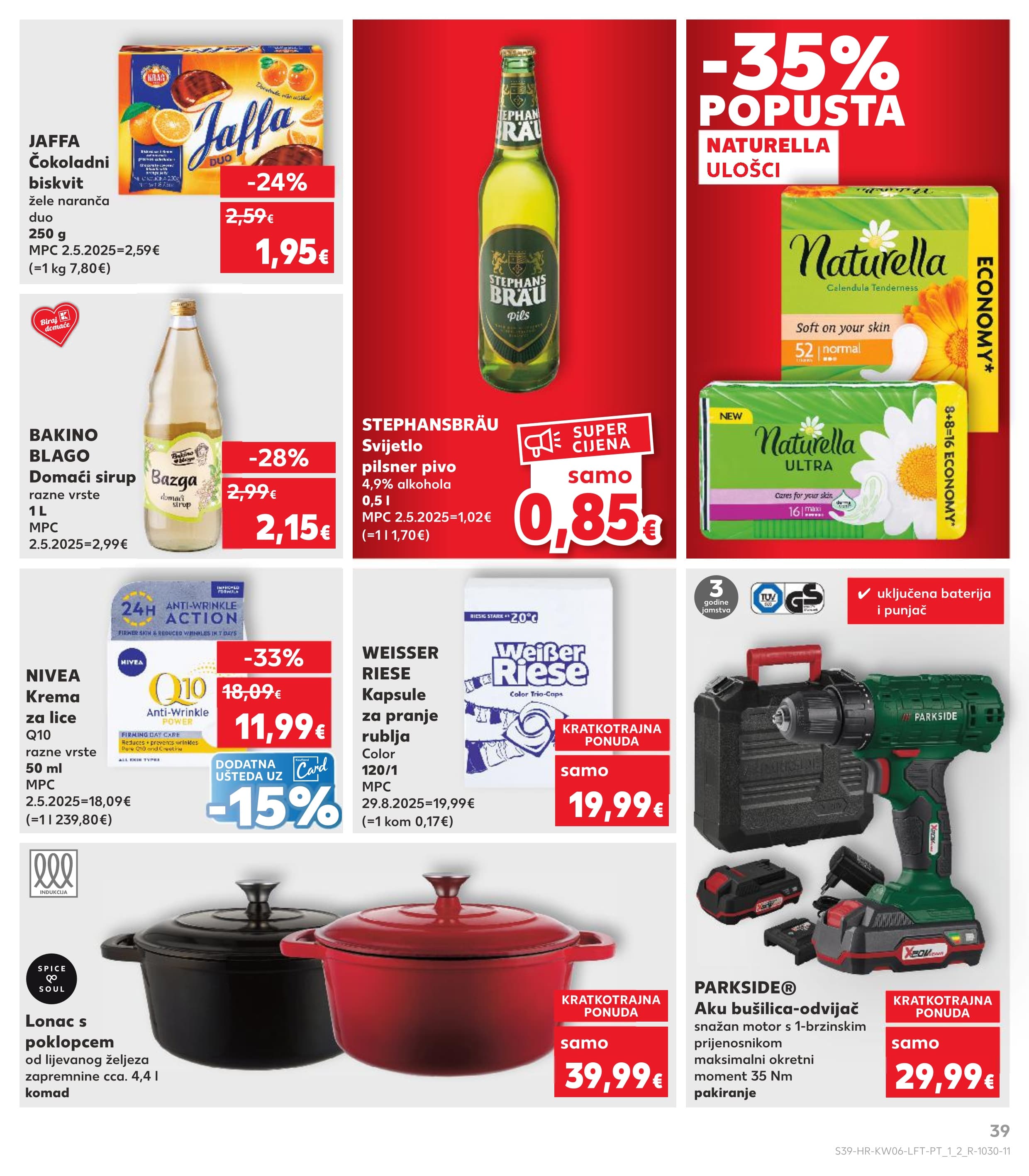 Stranica 39. Kaufland kataloga - Tjedna Akcija Prehrana