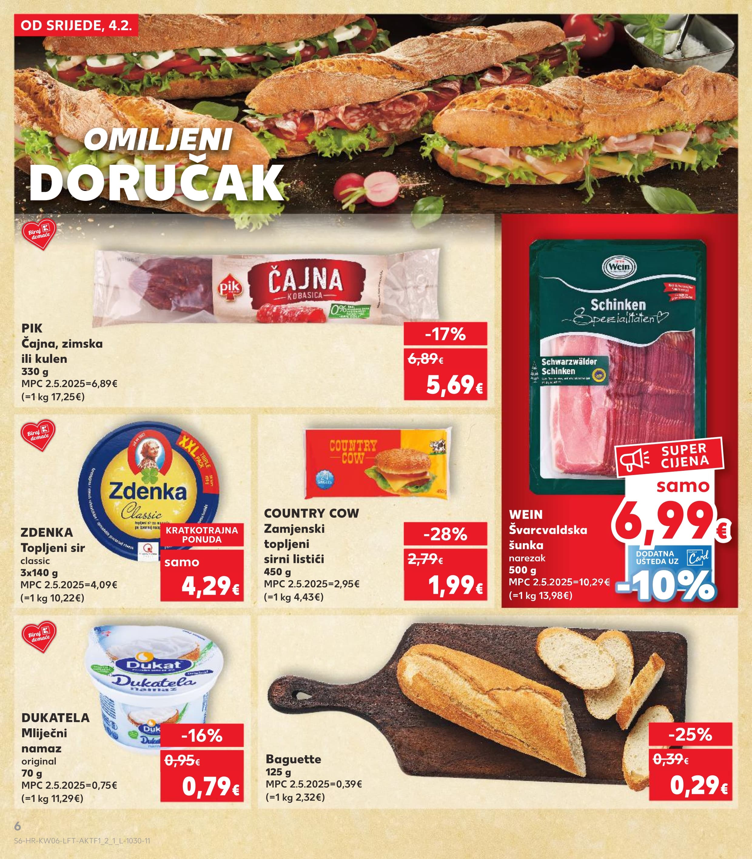 Stranica 6. Kaufland kataloga - Tjedna Akcija Prehrana
