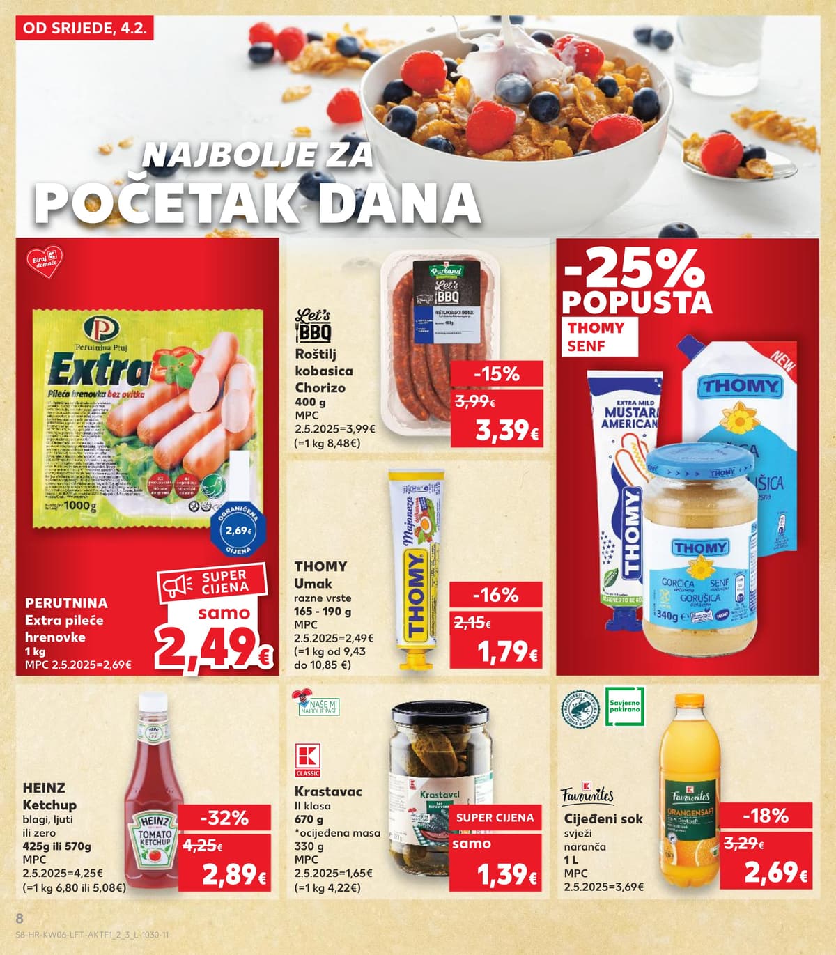 Stranica 8. Kaufland kataloga - Tjedna Akcija Prehrana od 14.02.2026.