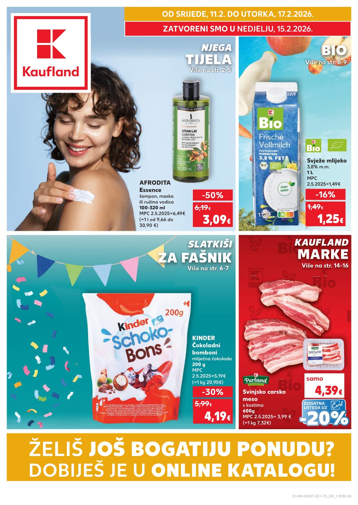 Kaufland katalog od 11.02.2026 - Slatkiši za Fašnik i Kaufland Marke