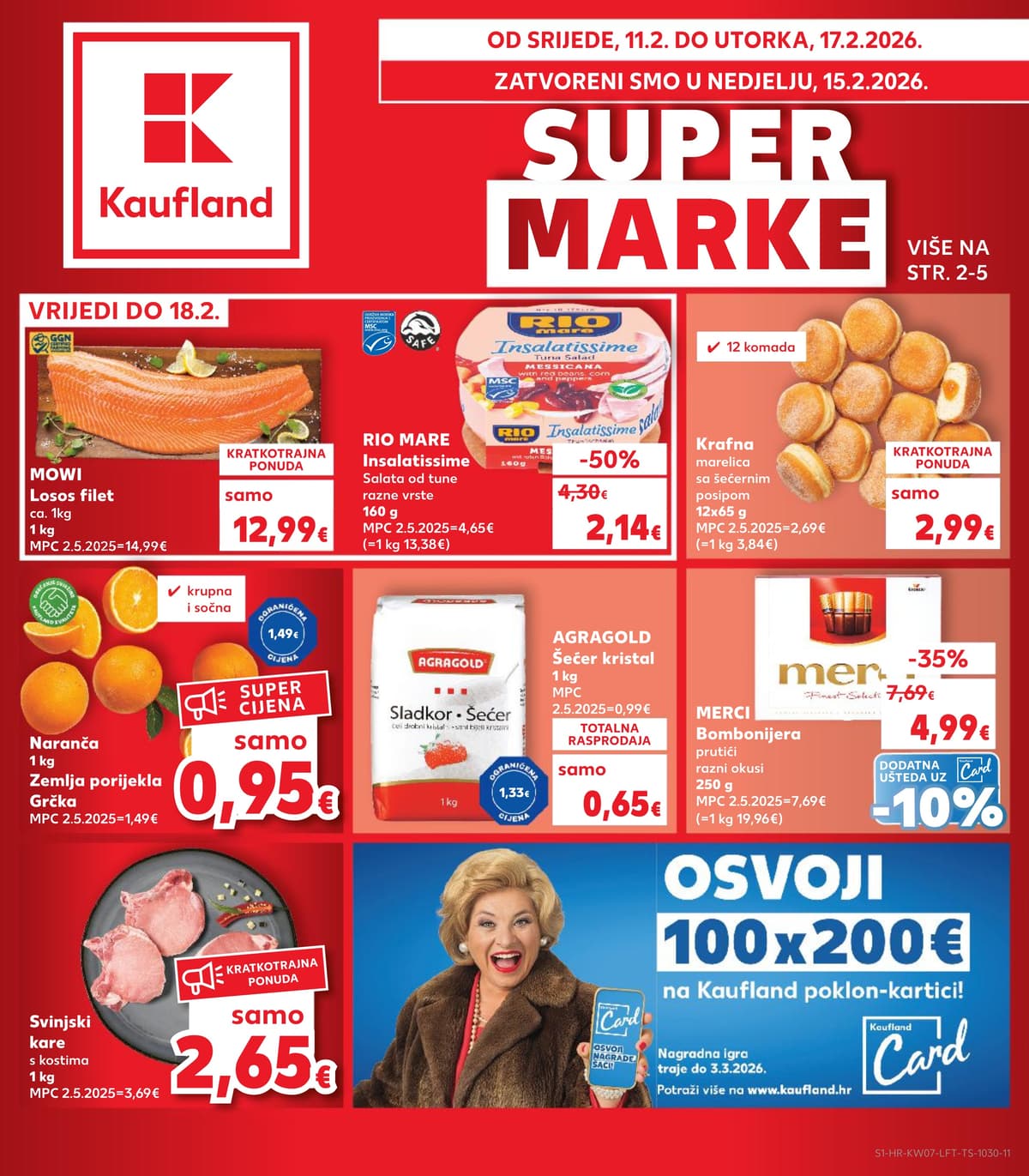 Kaufland katalog od 11.02.2026 - Tjedna Akciija Prehrana