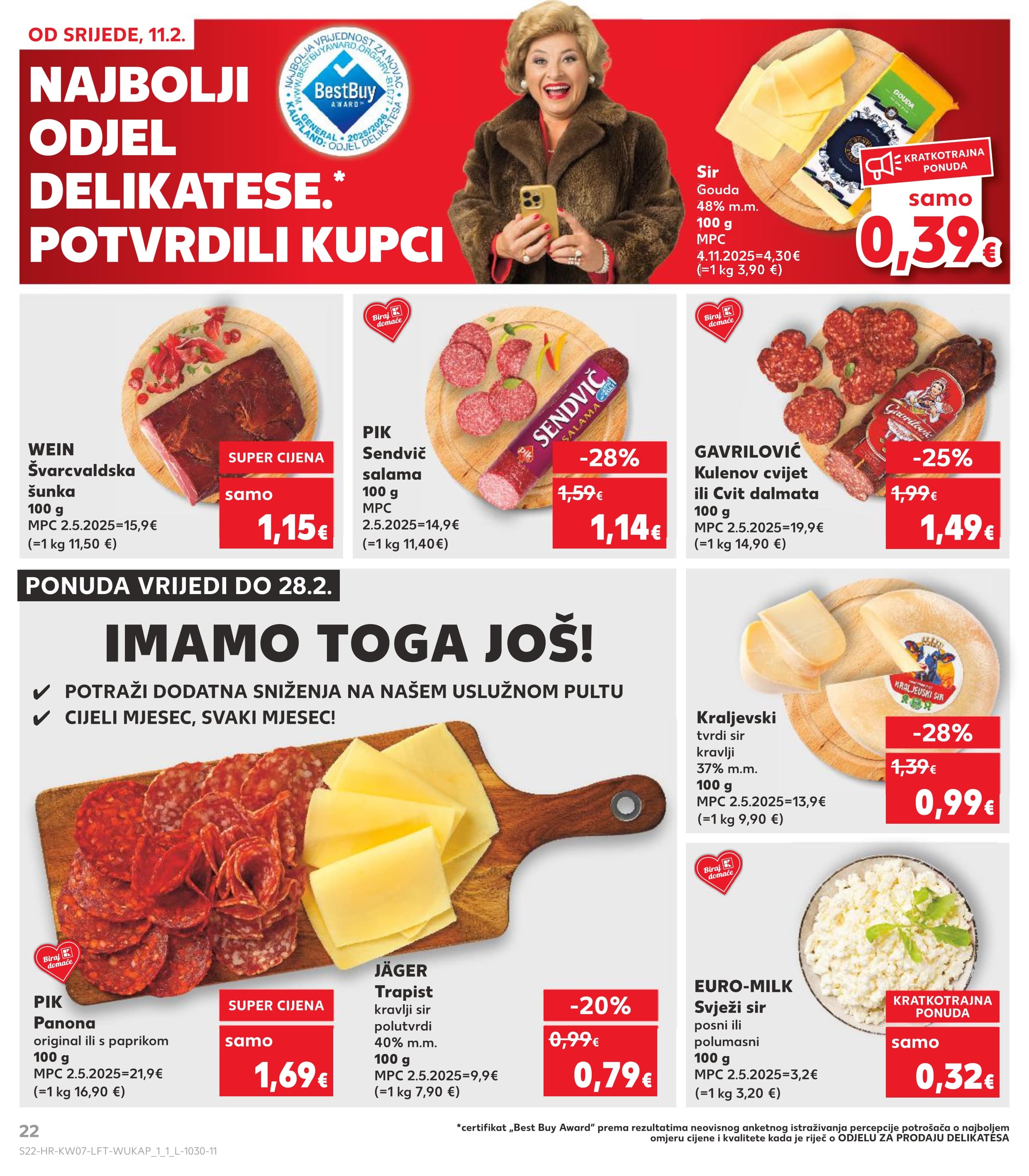 Stranica 22. Kaufland kataloga - Tjedna Akciija Prehrana