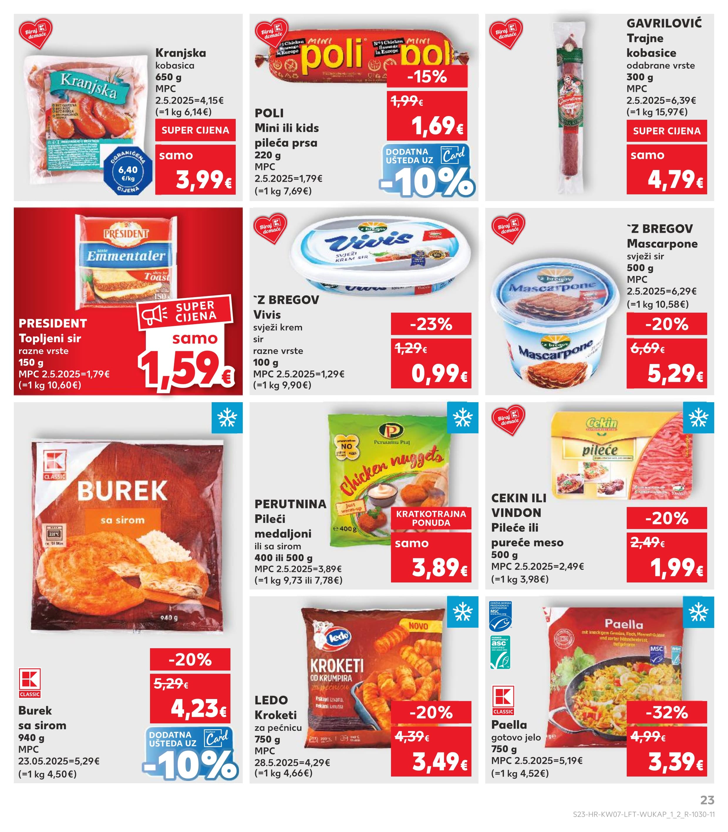 Stranica 23. Kaufland kataloga - Tjedna Akciija Prehrana