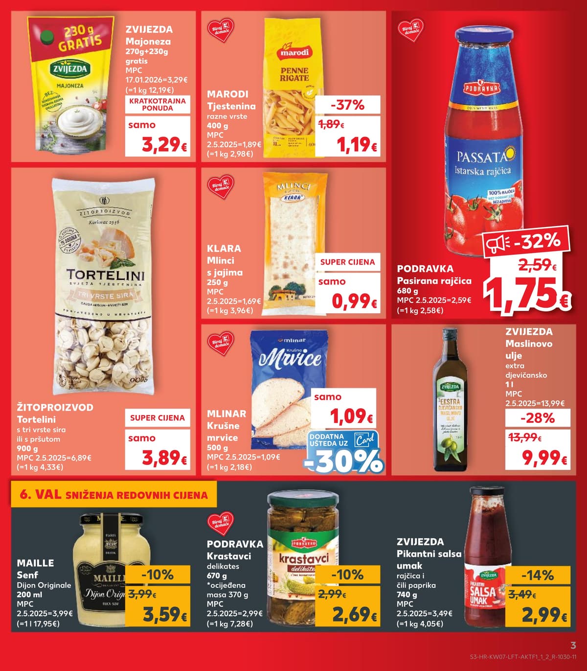 Stranica 3. Kaufland kataloga - Tjedna Akciija Prehrana od 14.02.2026.