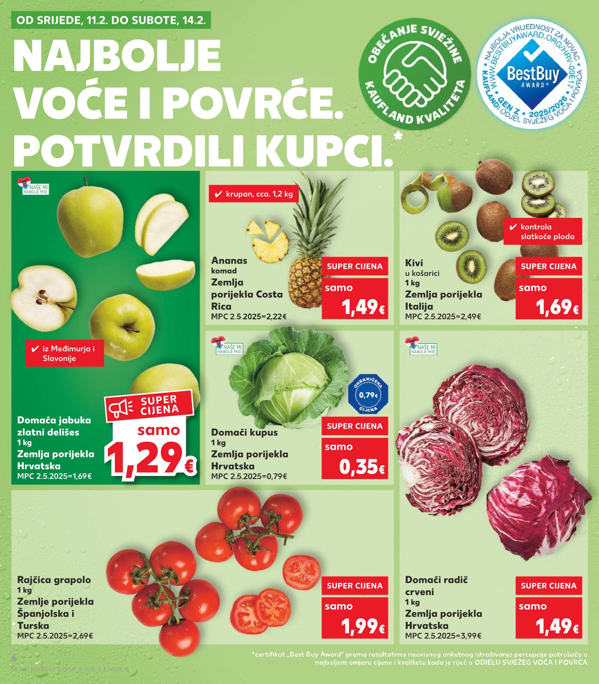 Stranica 6. Kaufland kataloga - Tjedna Akciija Prehrana