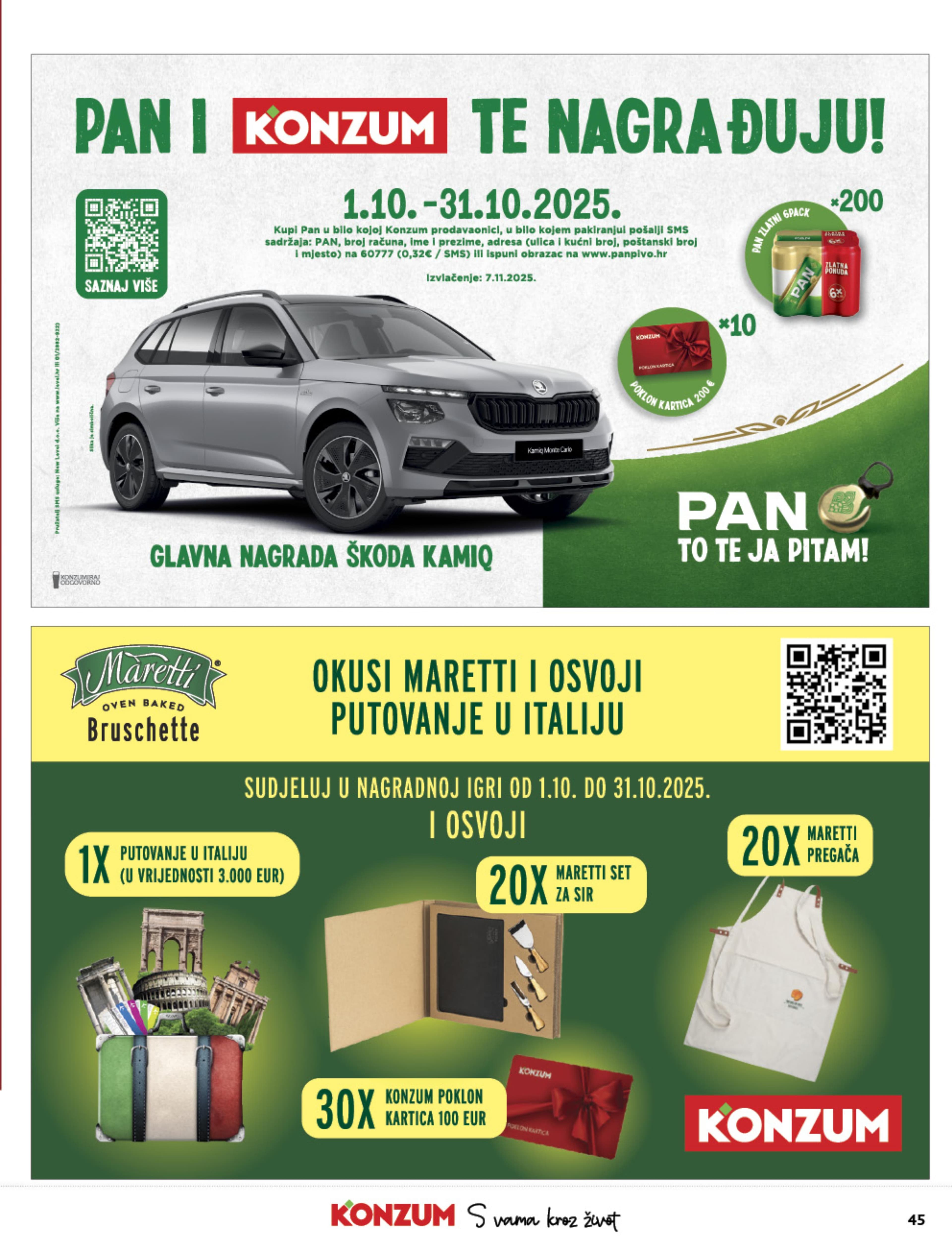 Stranica 45. Konzum kataloga - Akcije od 01.10. do 07.10.2025.