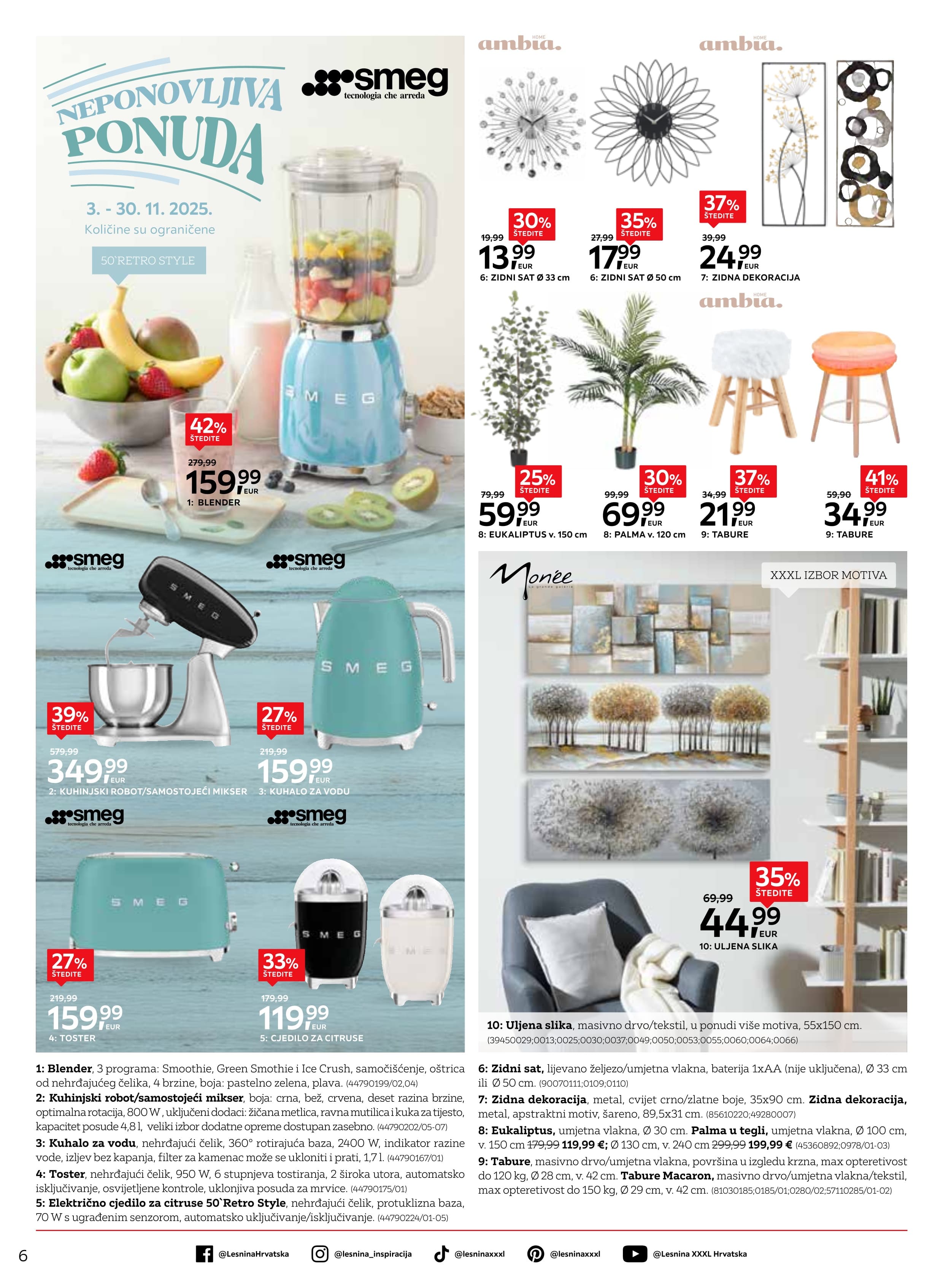 Stranica 6. Lesnina kataloga - Akcije od 03.11. do 20.11.2025.