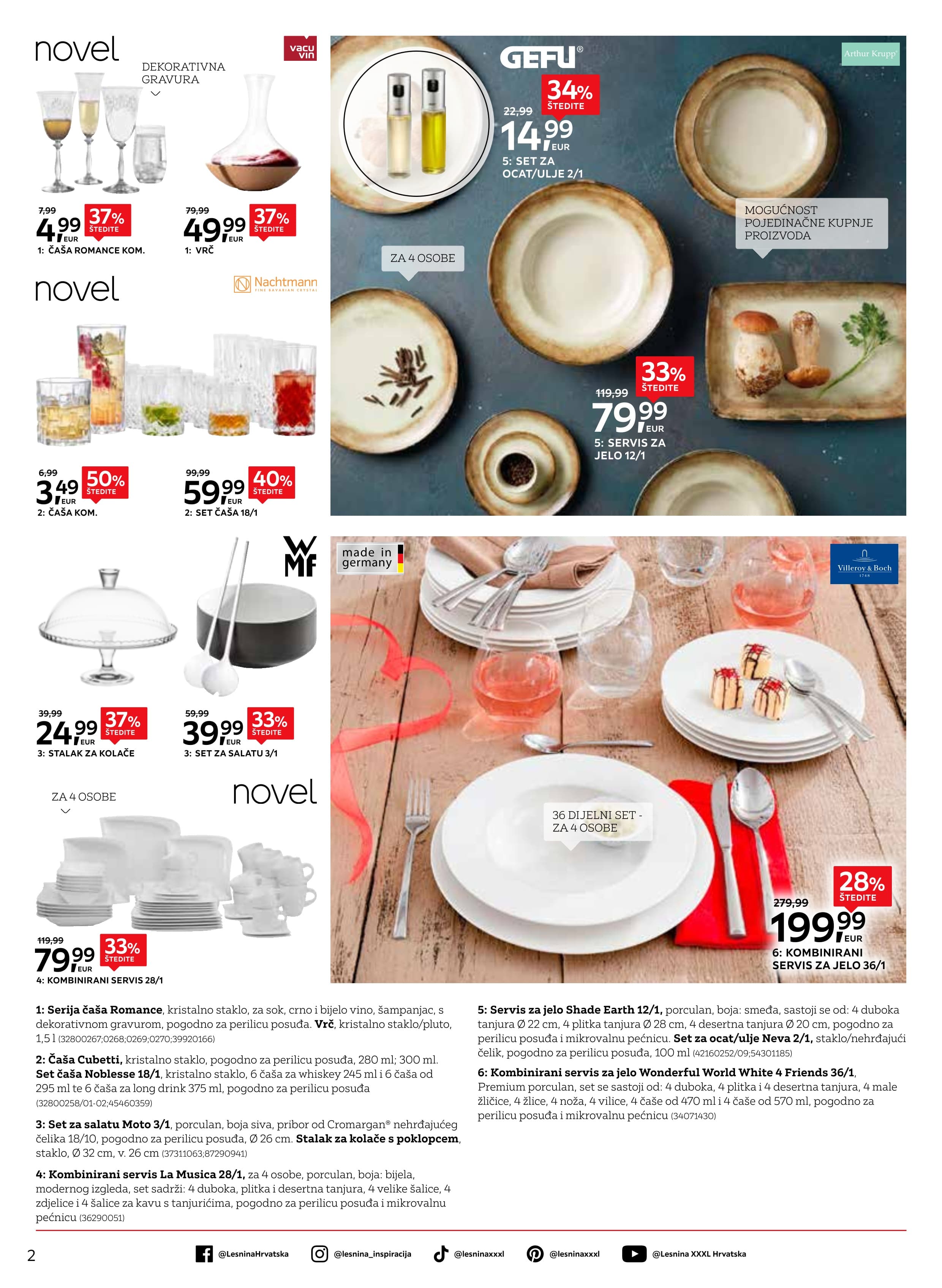 Stranica 2. Lesnina kataloga - Elegancija na stolu