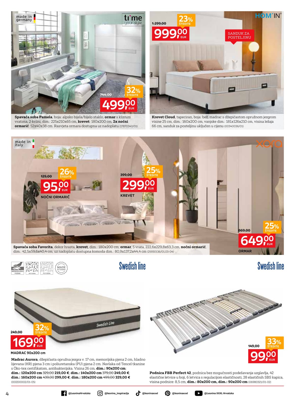 Stranica 4. Lesnina kataloga - Za ugodne snove od 14.02.2026.