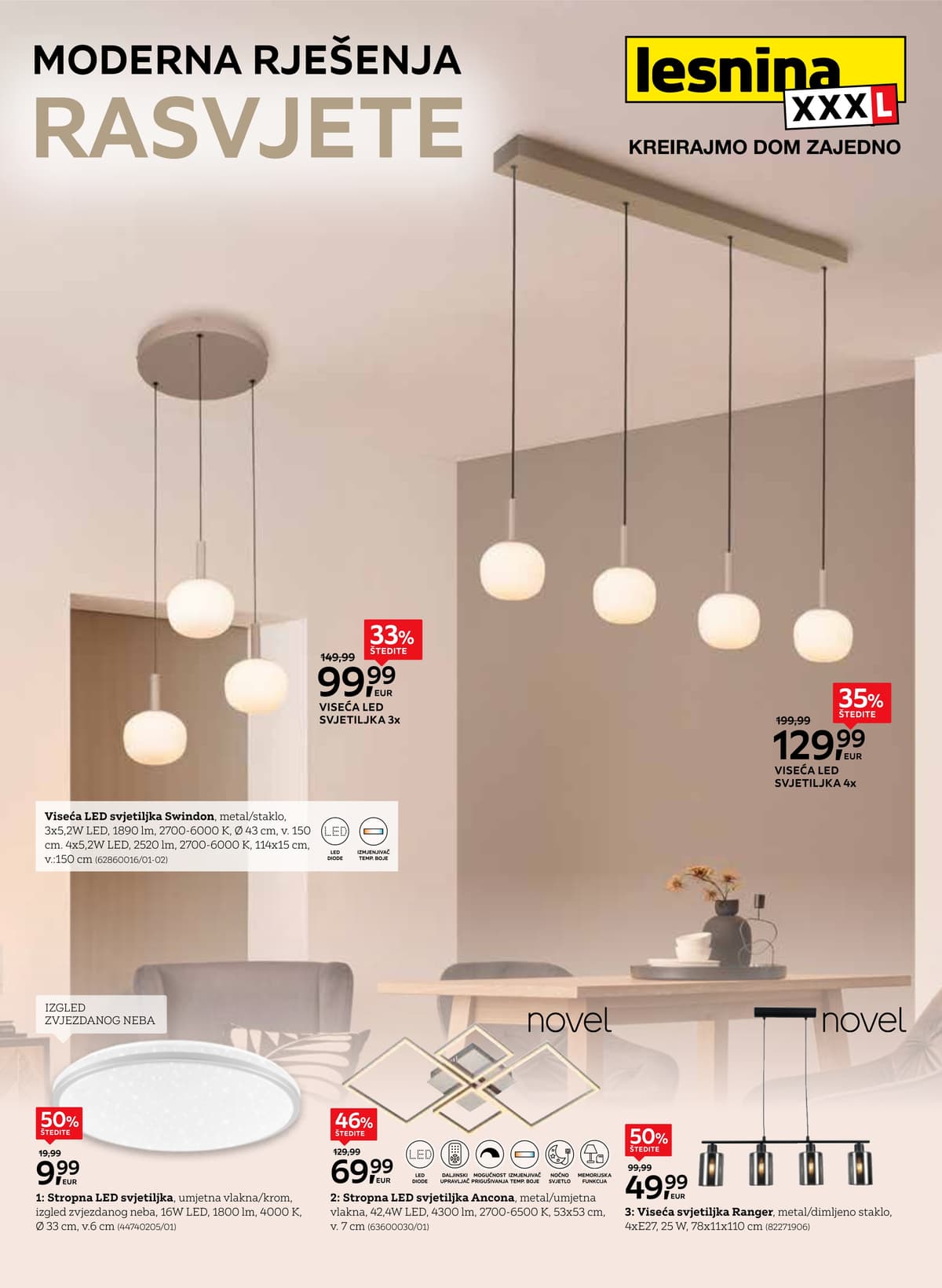 Lesnina katalog od 02.02.2026 - Moderna rješenja rasvjete